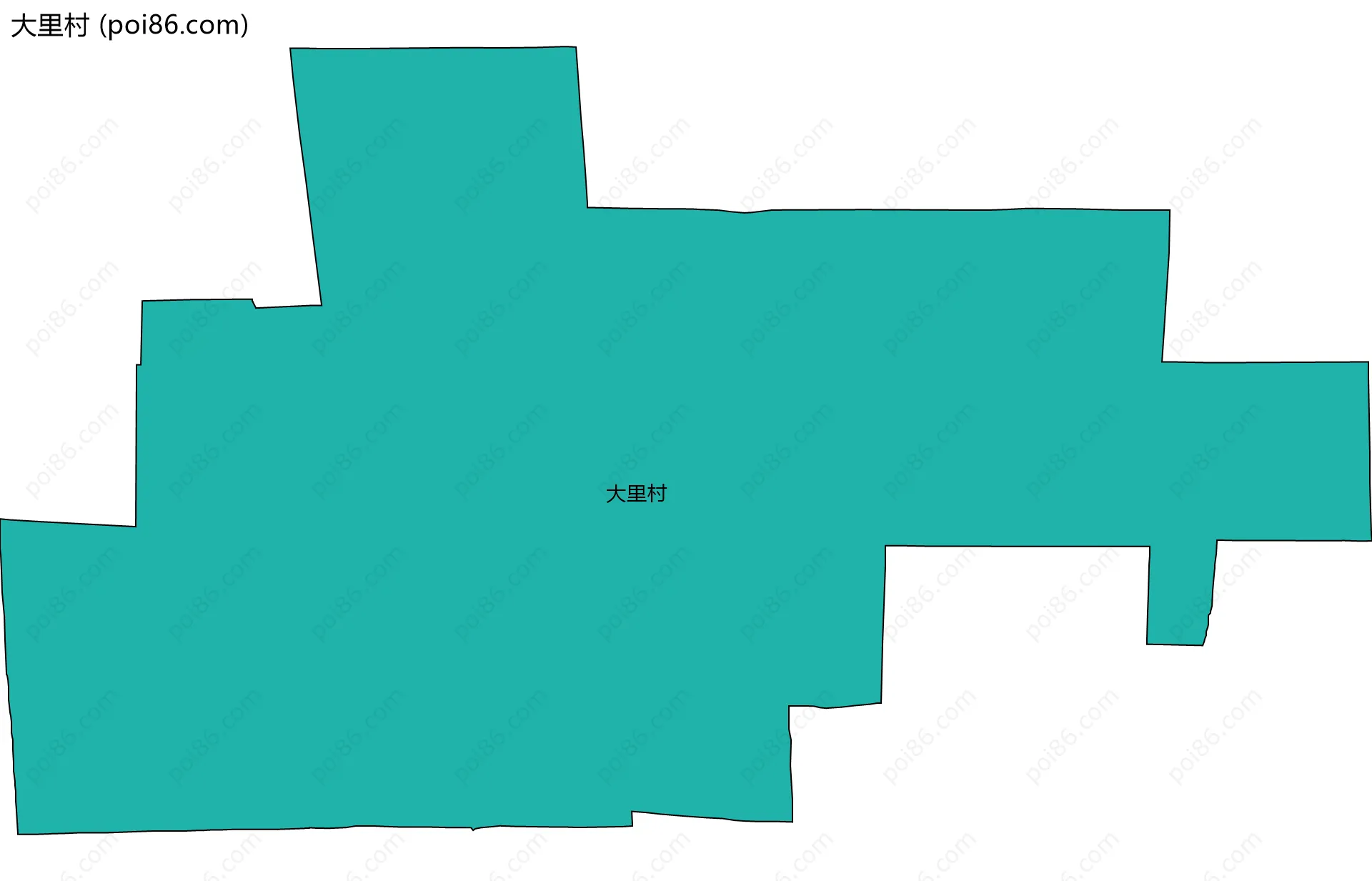 大里村边界地图