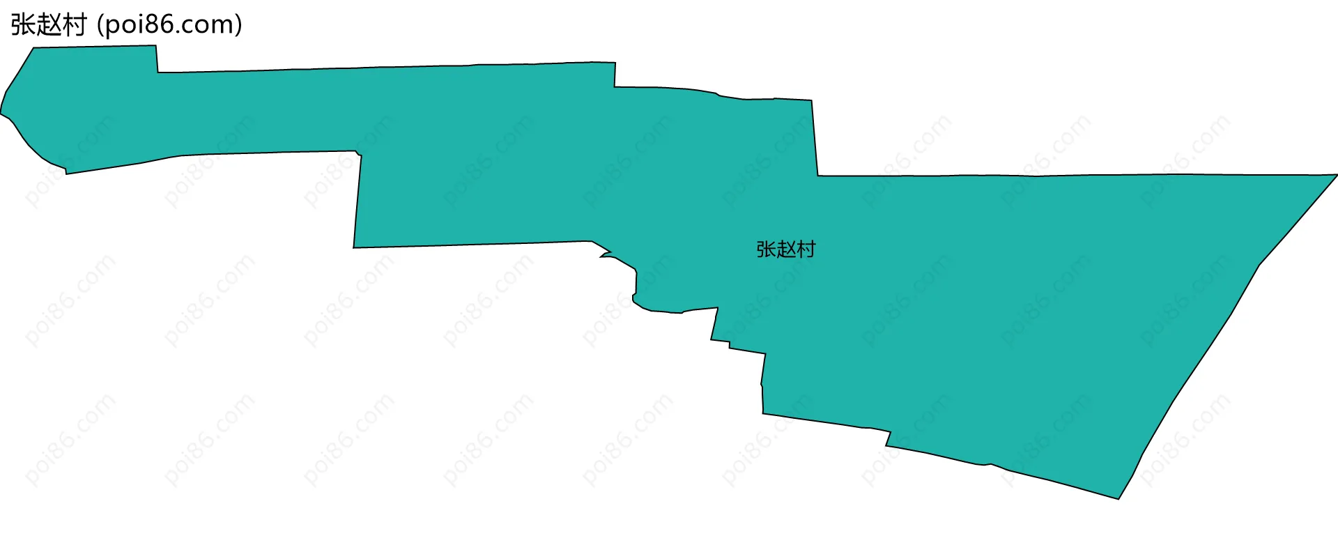 张赵村边界地图