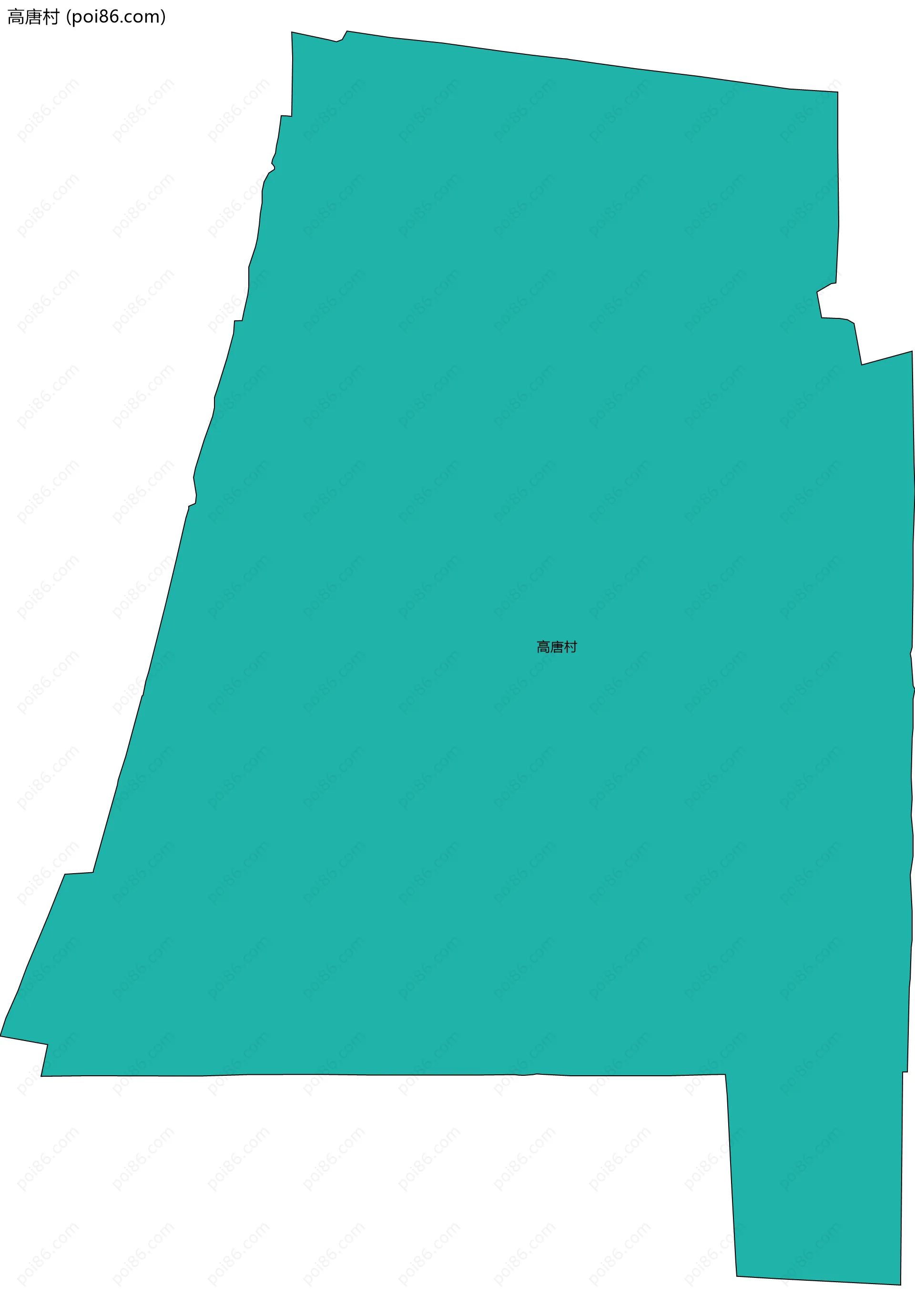 高唐村边界地图