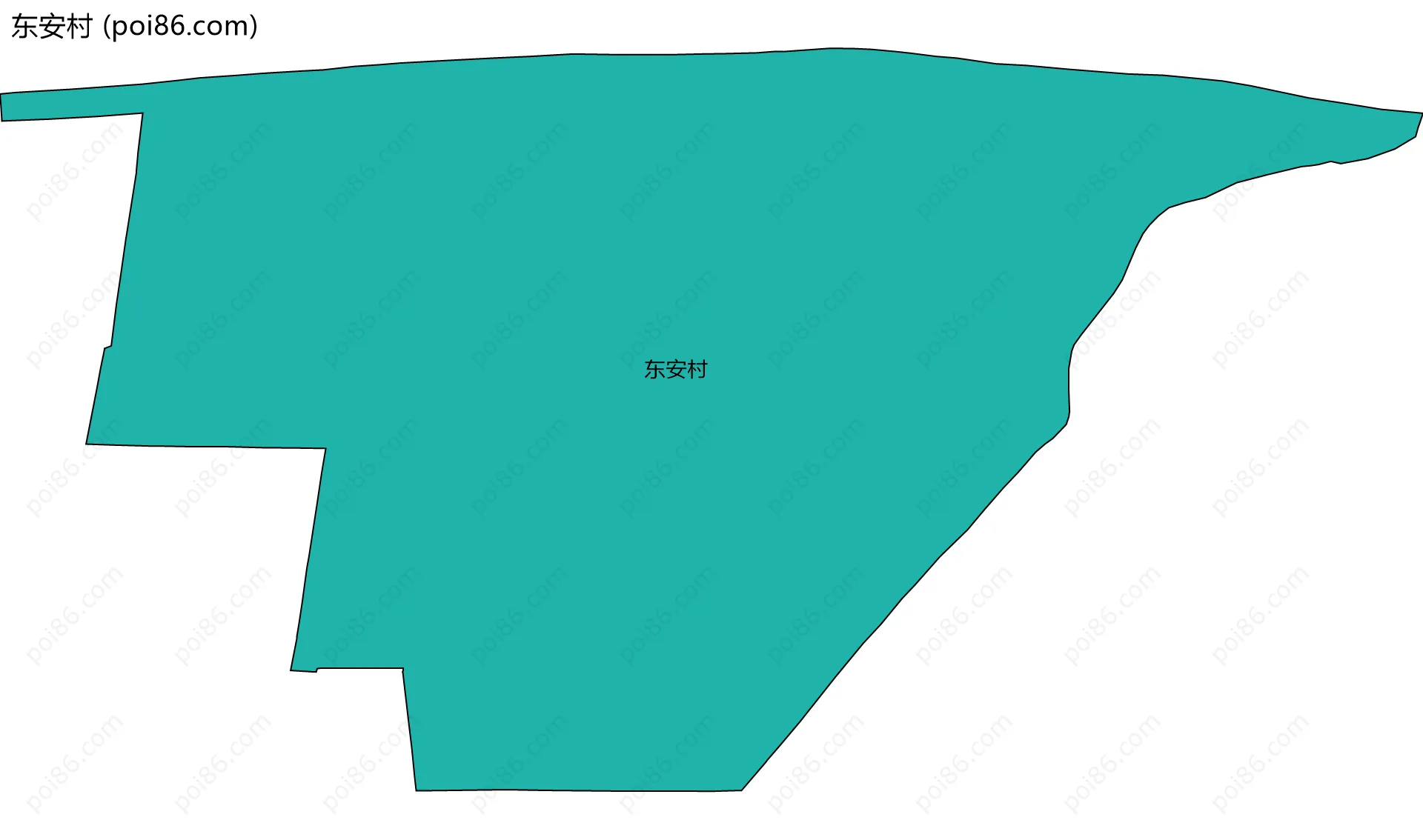东安村边界地图
