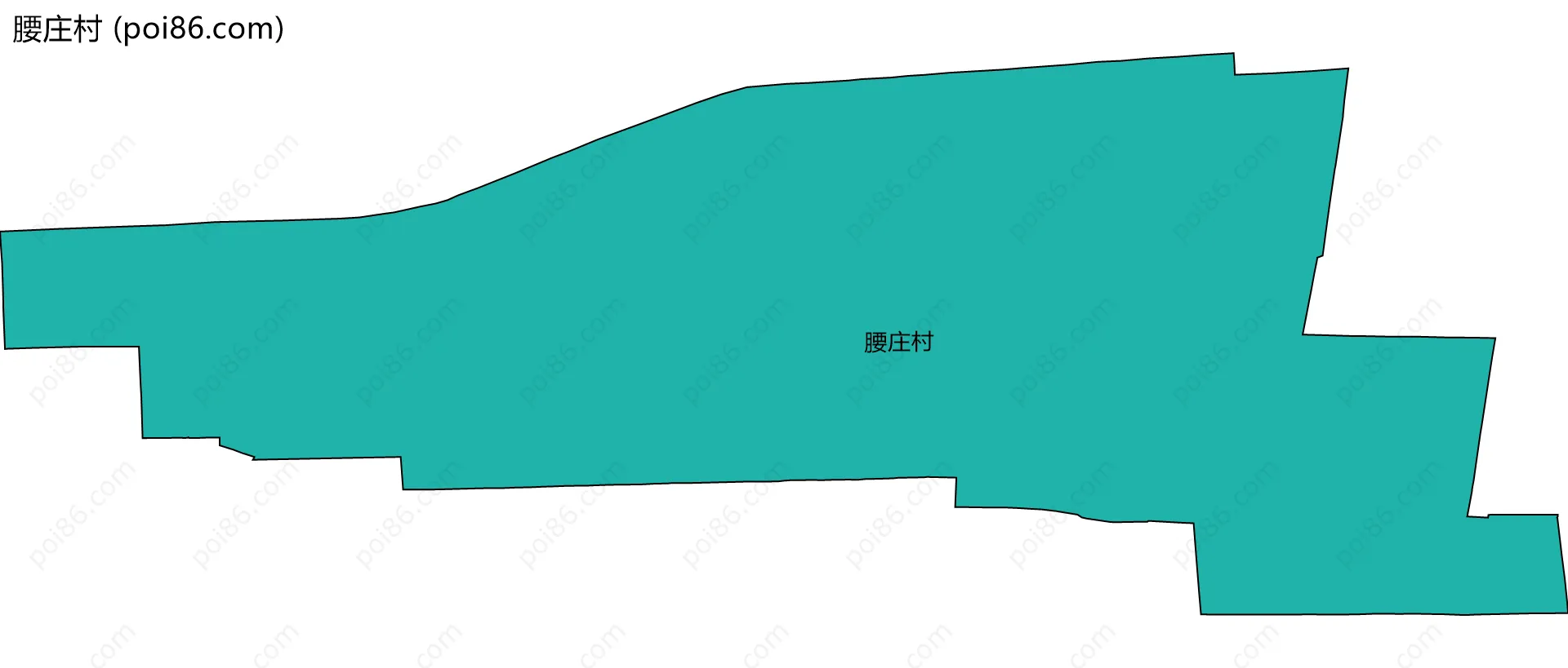 腰庄村边界地图