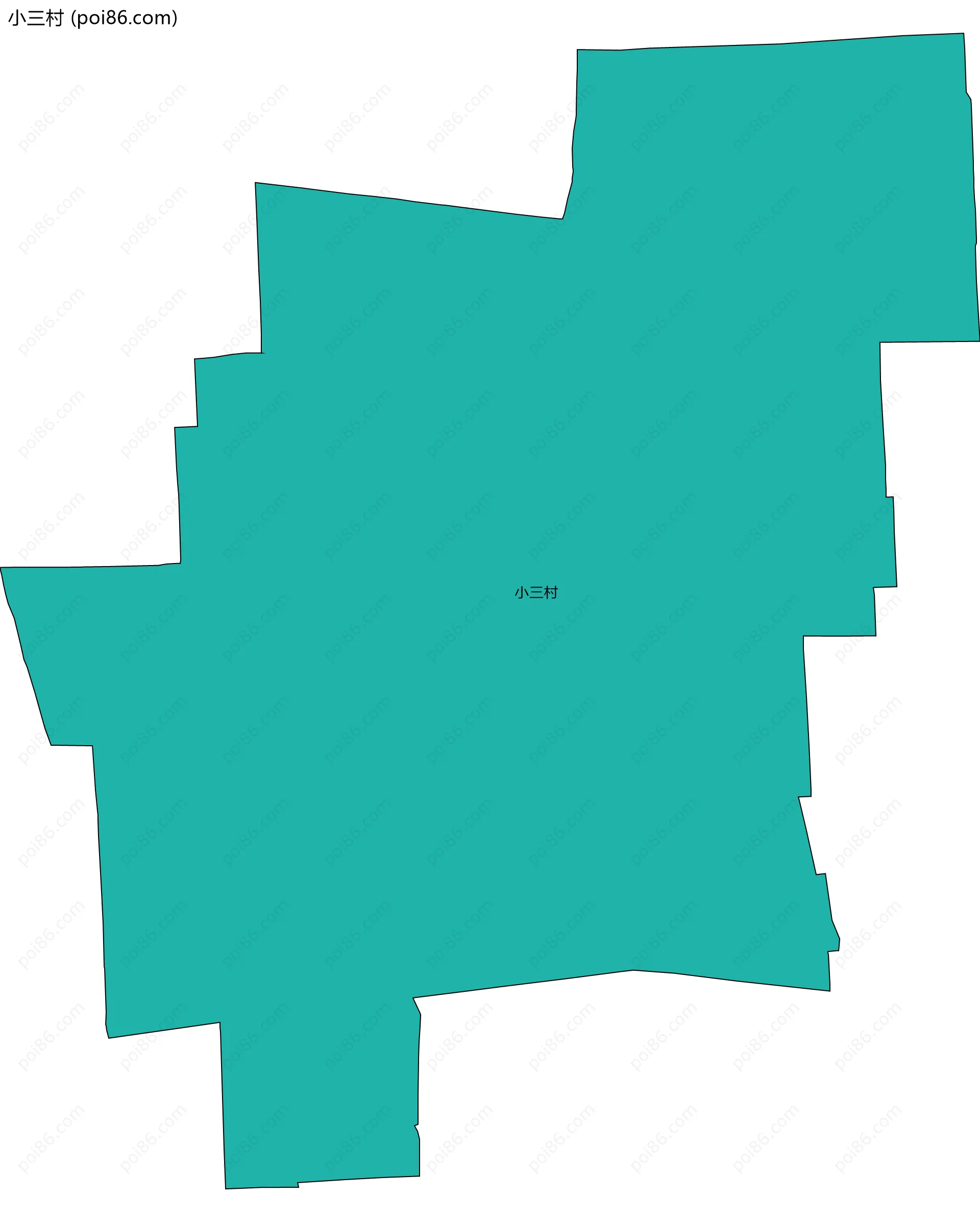 小三村边界地图