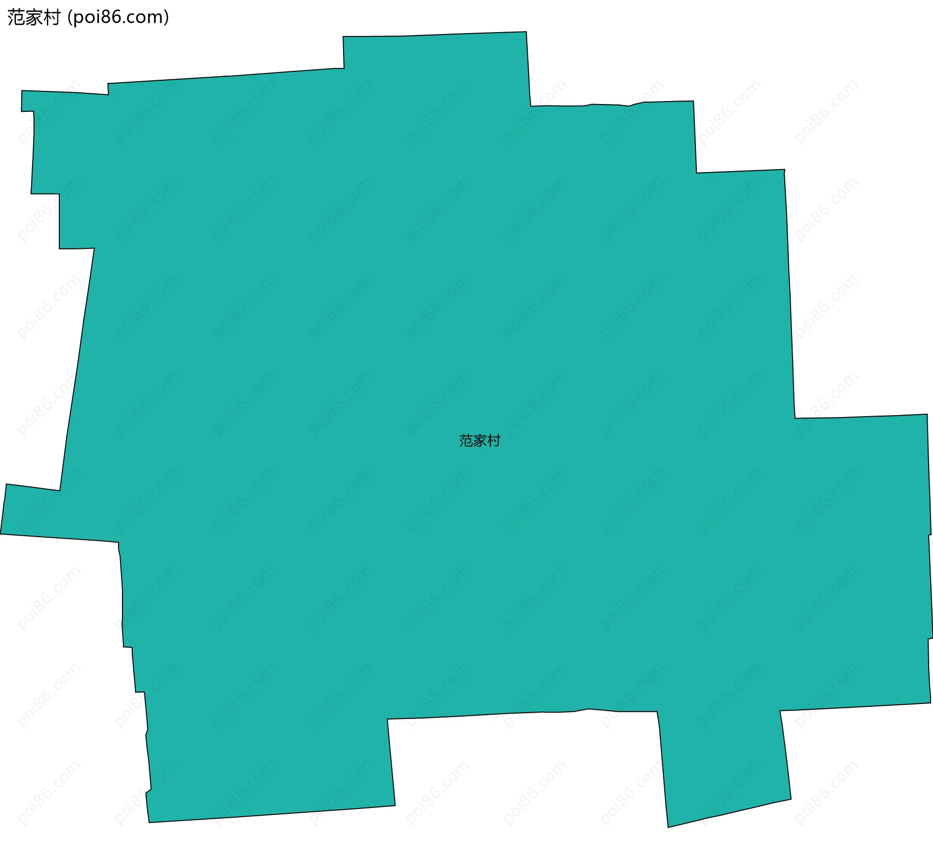 范家村边界地图
