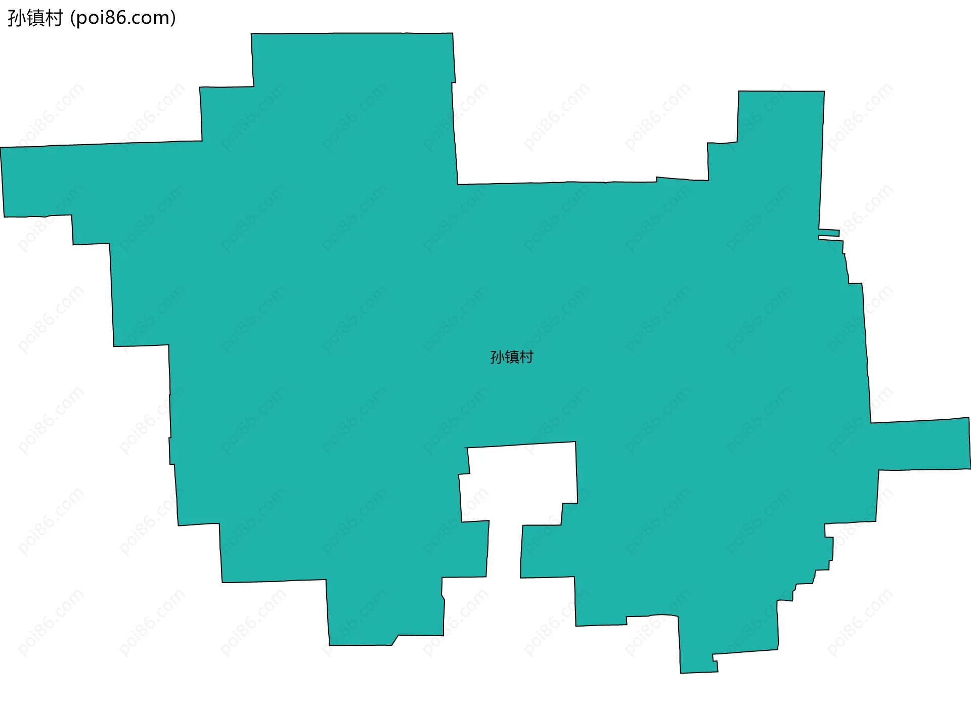 孙镇村边界地图