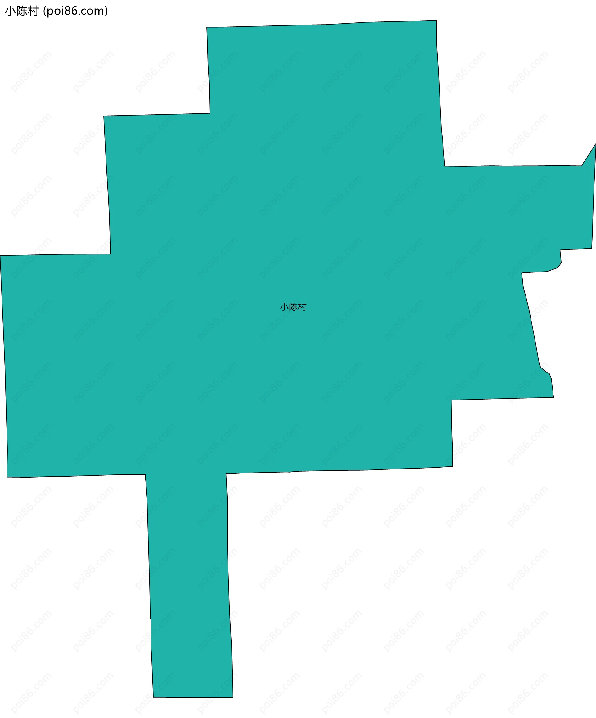 小陈村边界地图