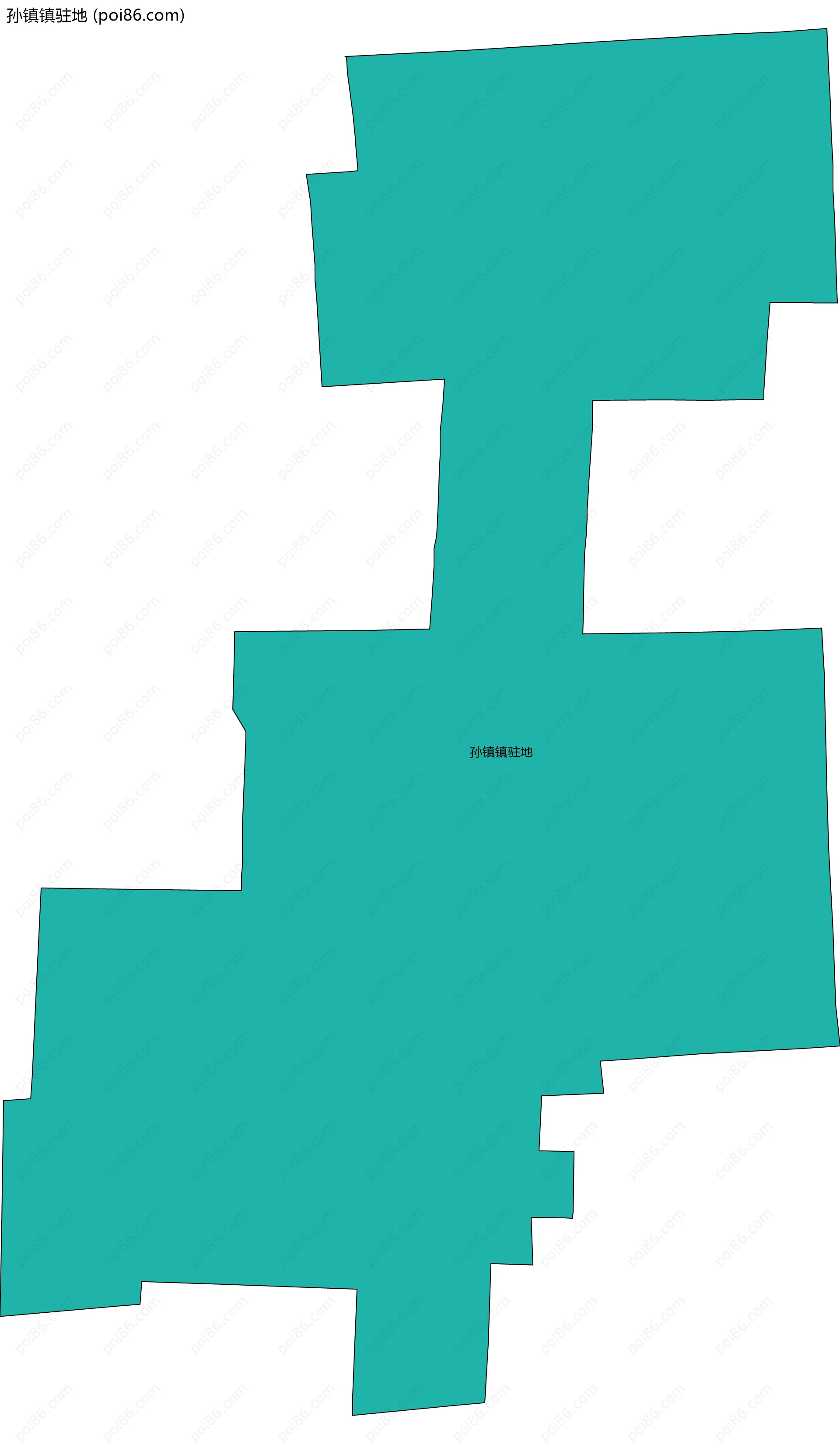 孙镇镇驻地边界地图