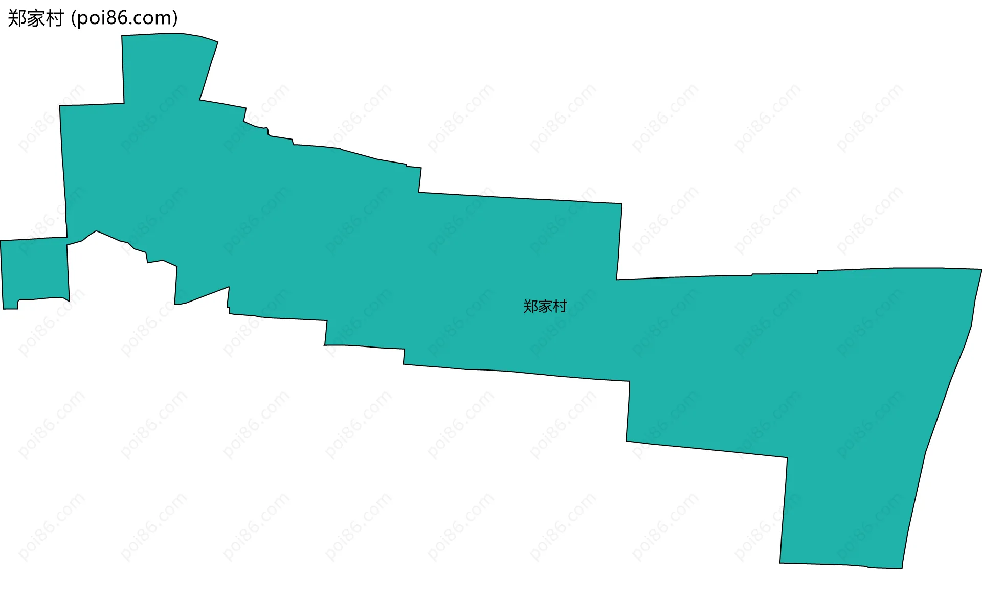 郑家村边界地图