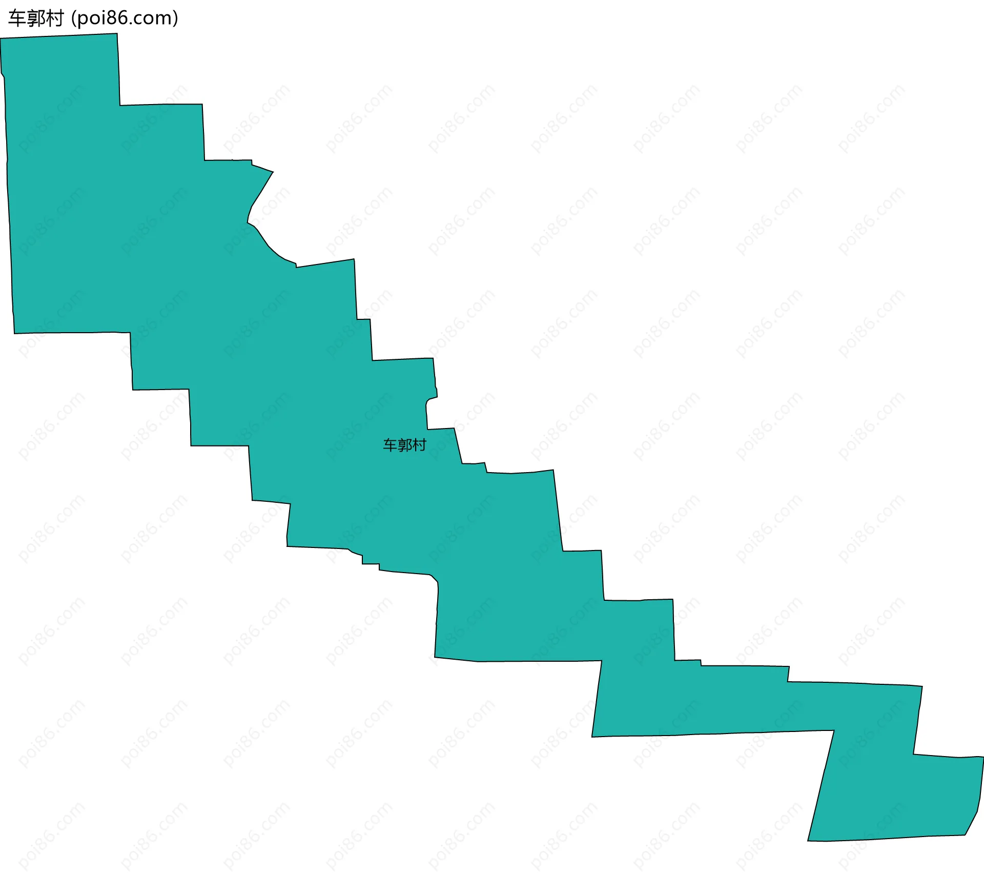 车郭村边界地图