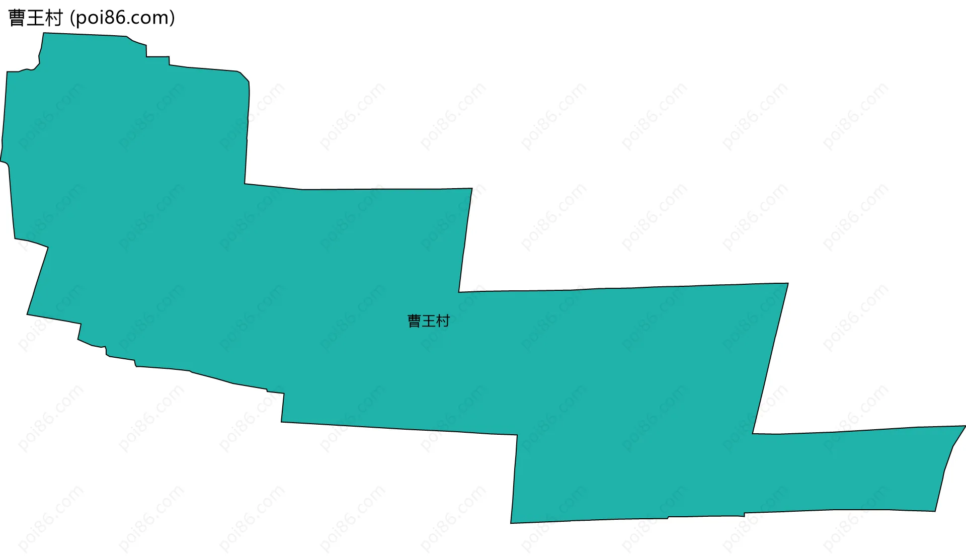 曹王村边界地图