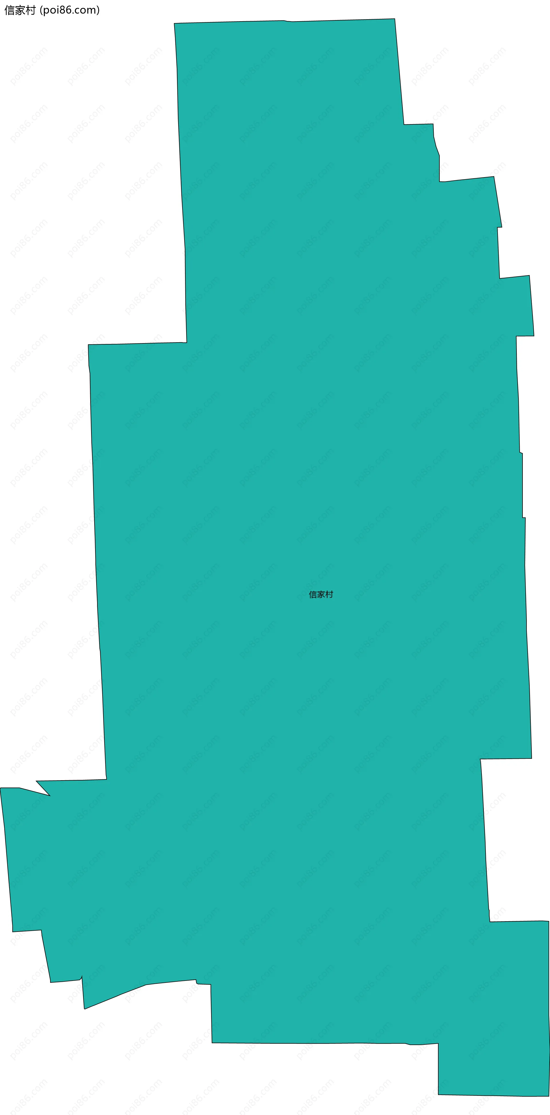 信家村边界地图