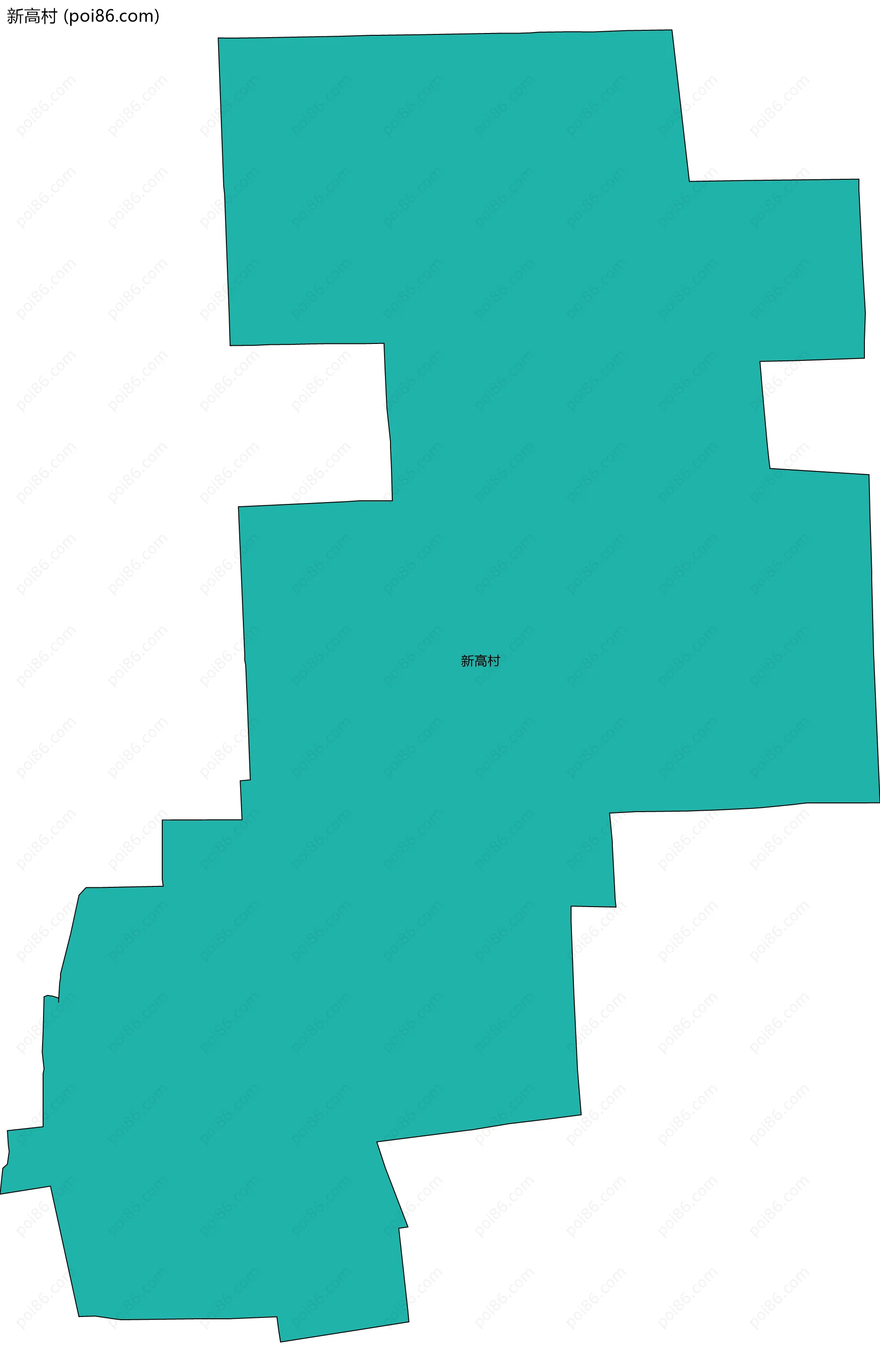 新高村边界地图