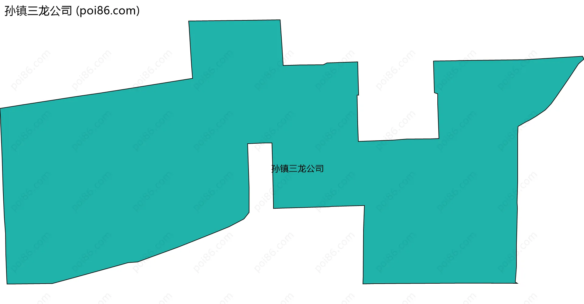 孙镇三龙公司边界地图