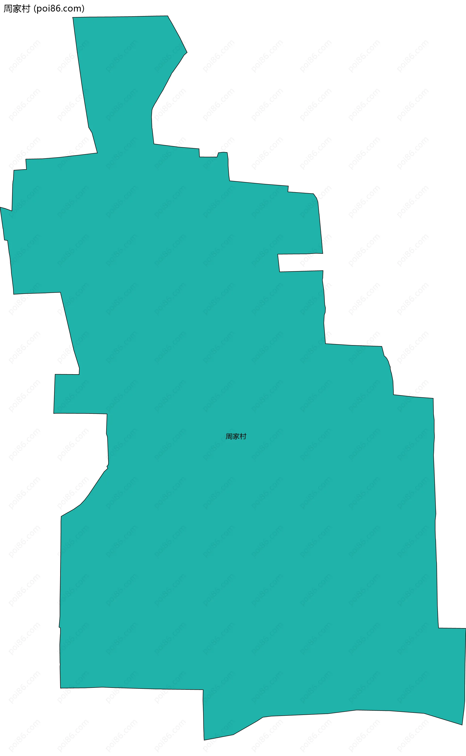 周家村边界地图