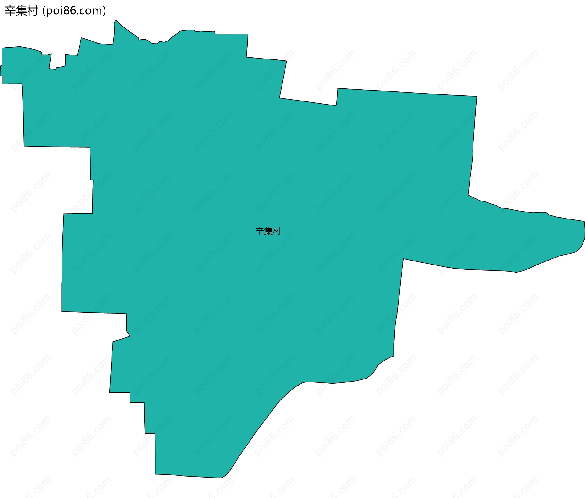 辛集村边界地图