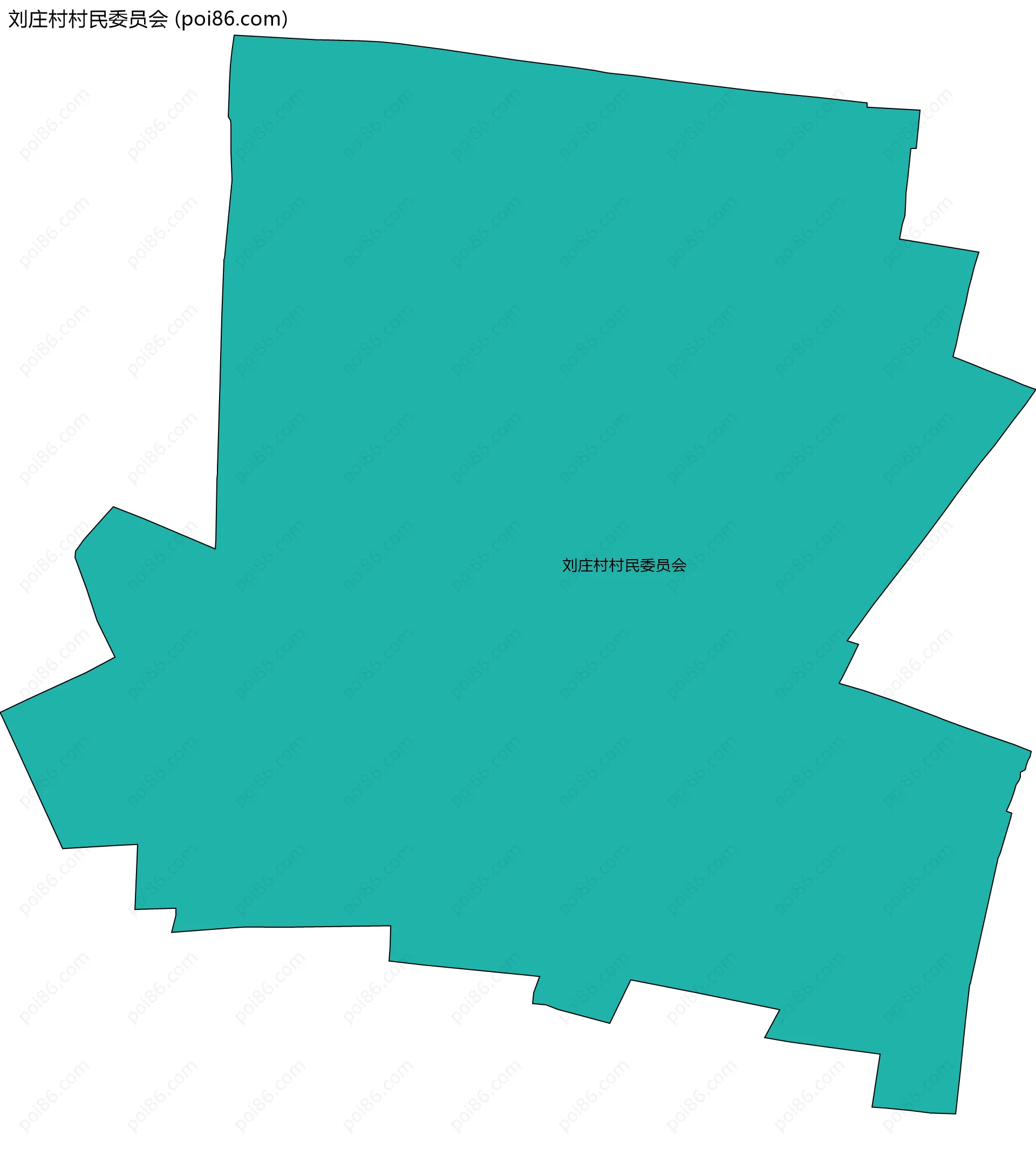 刘庄村村民委员会边界地图