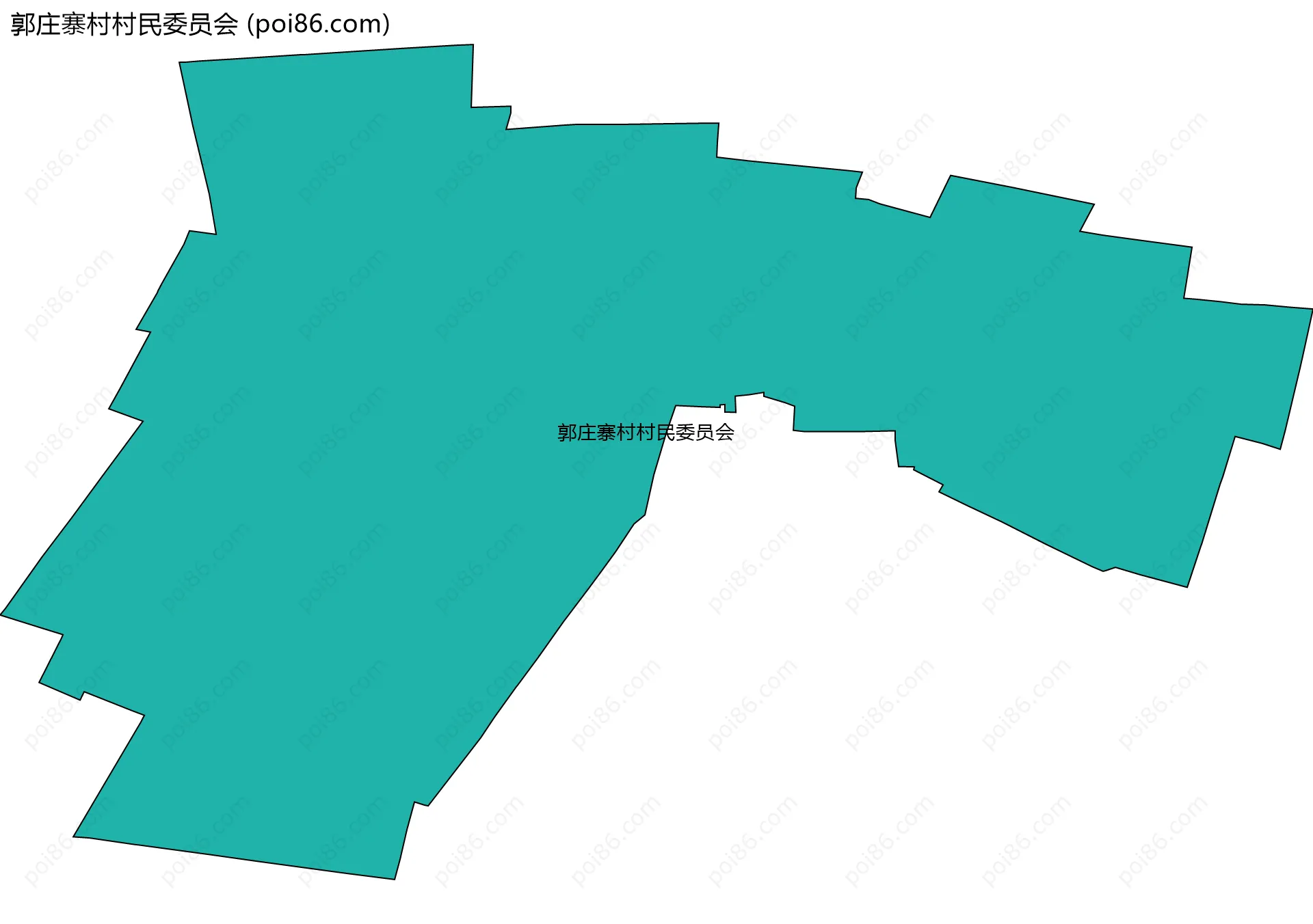 郭庄寨村村民委员会边界地图