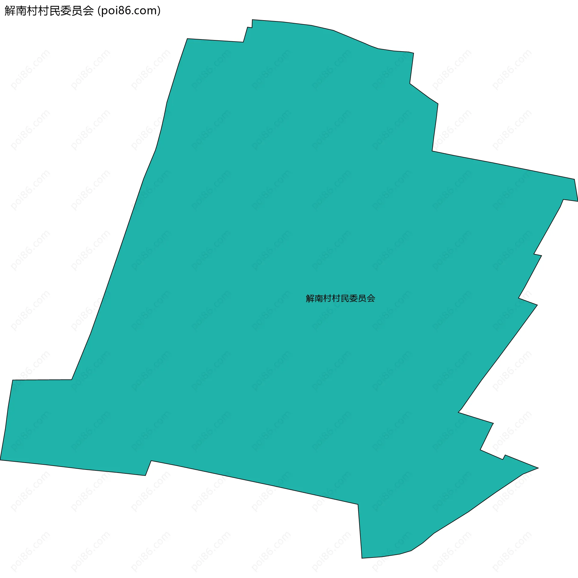 解南村村民委员会边界地图