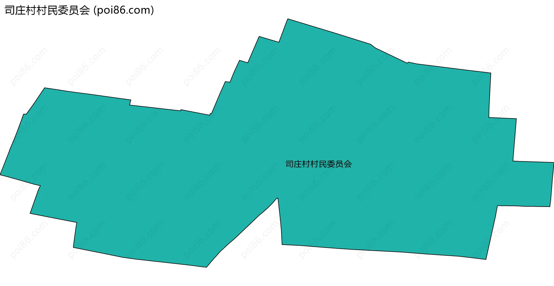 司庄村村民委员会边界地图