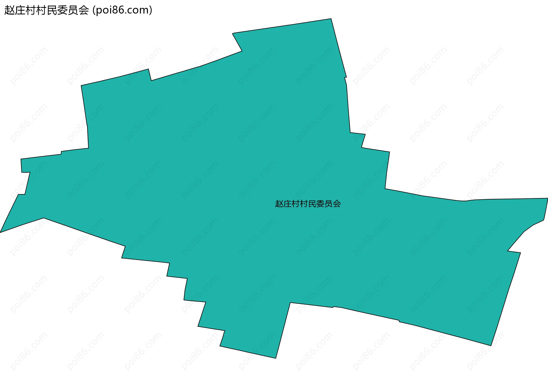 赵庄村村民委员会边界地图