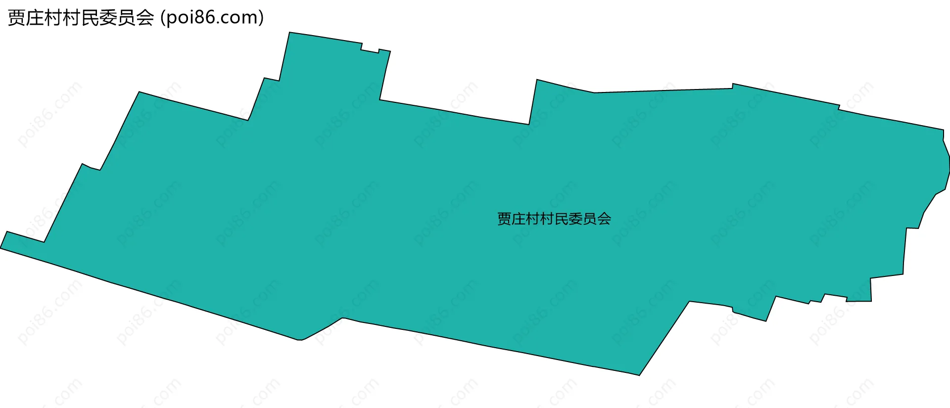 贾庄村村民委员会边界地图