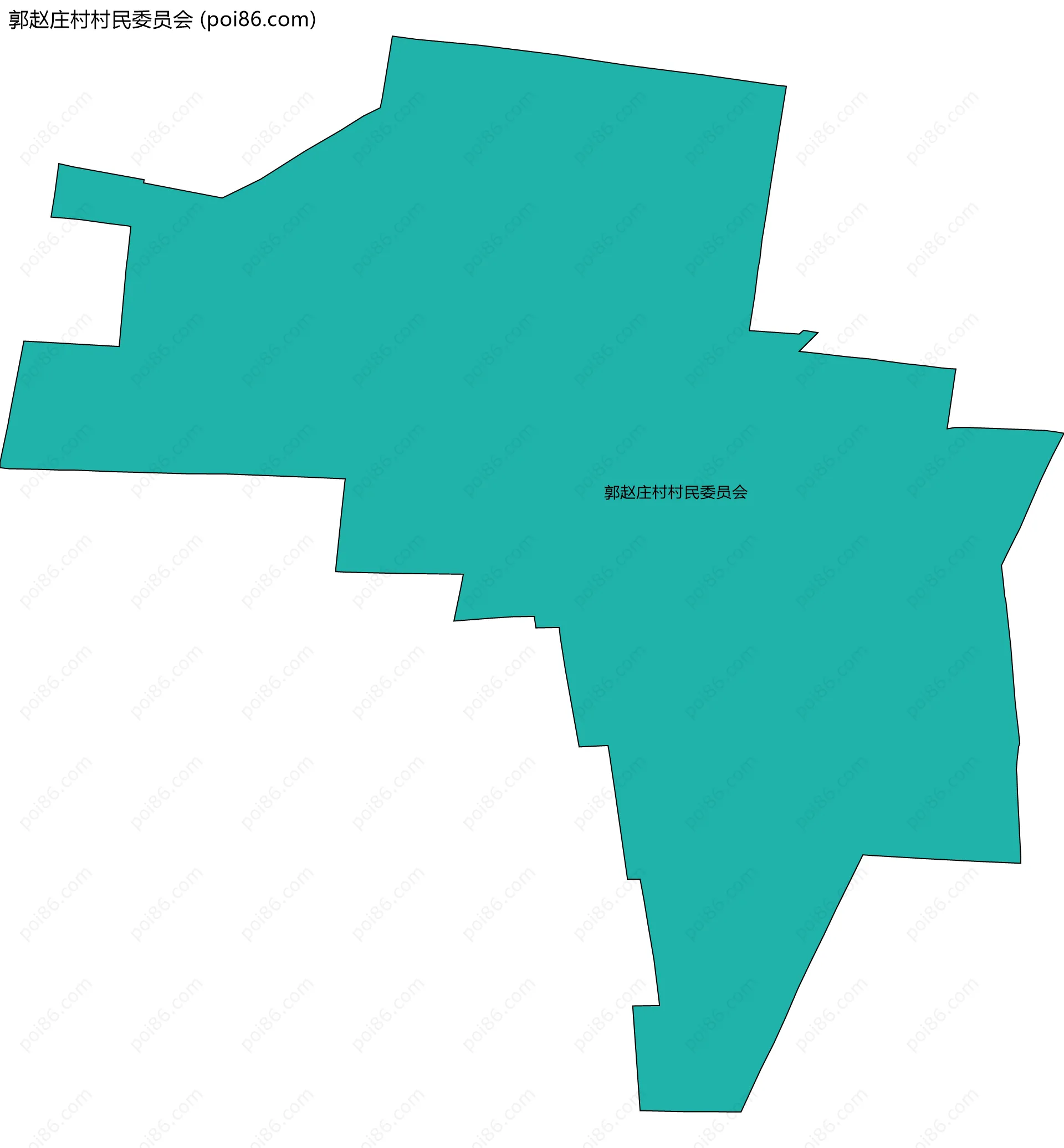 郭赵庄村村民委员会边界地图