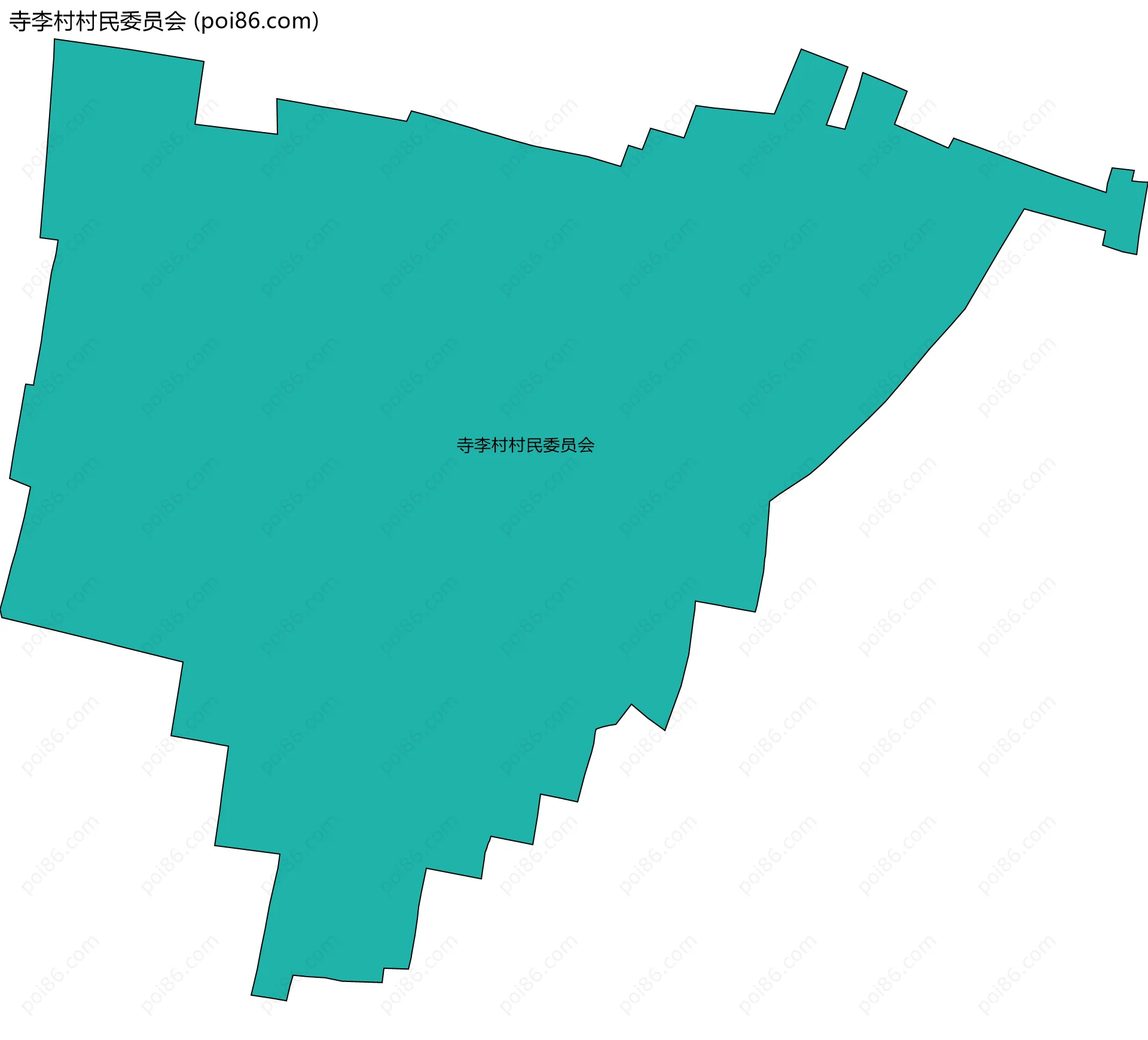 寺李村村民委员会边界地图