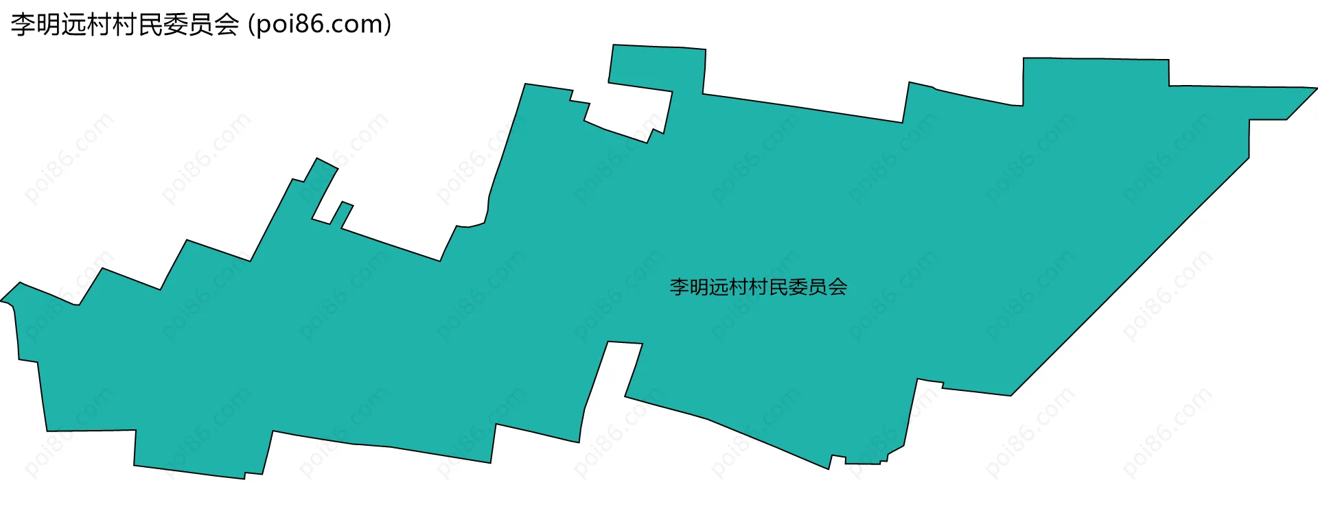 李明远村村民委员会边界地图