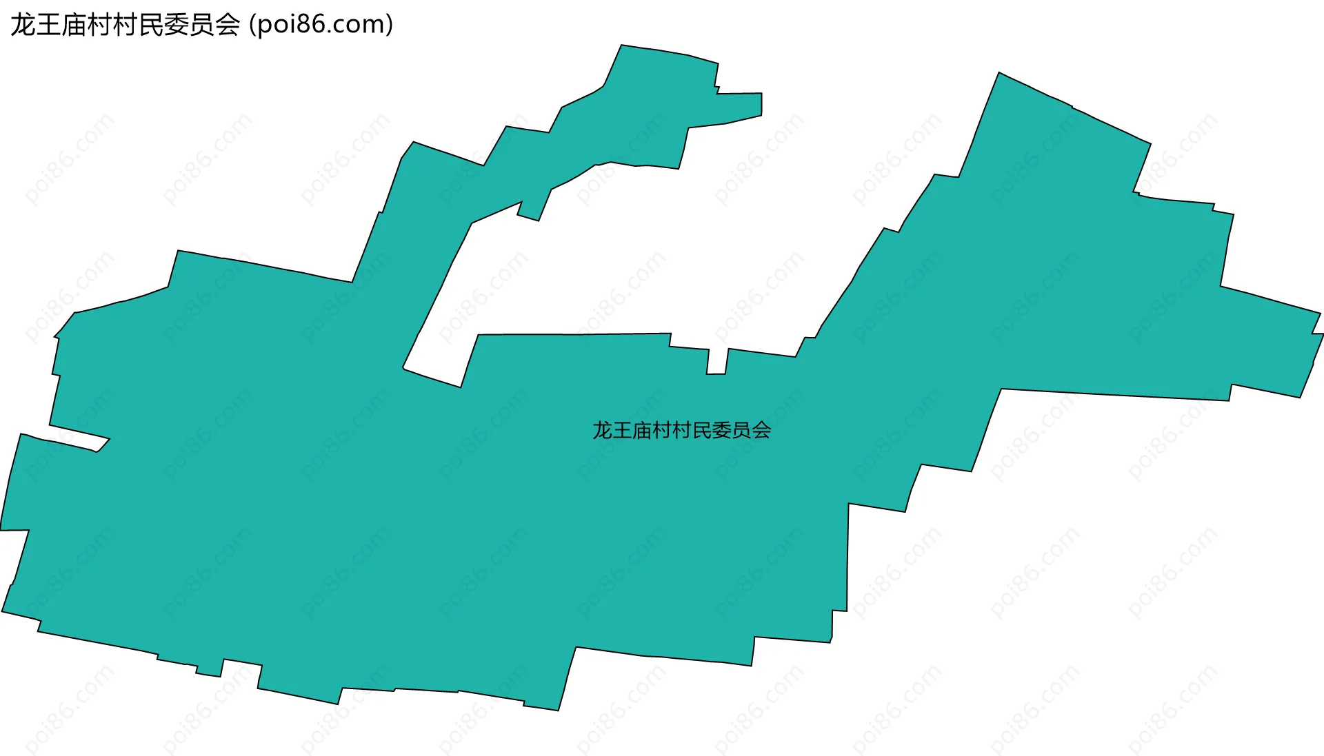 龙王庙村村民委员会边界地图