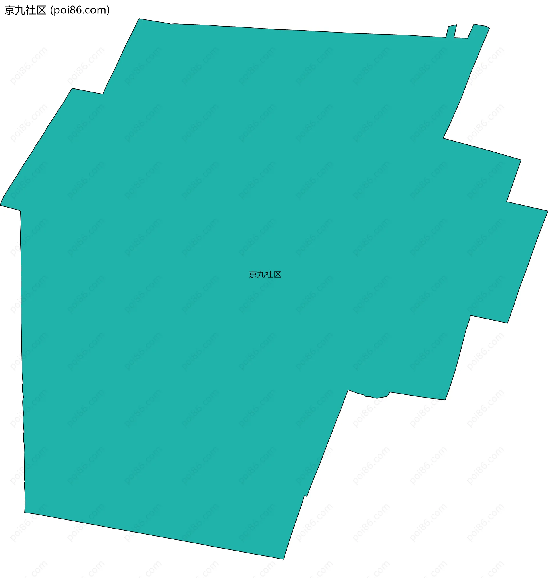 京九社区边界地图