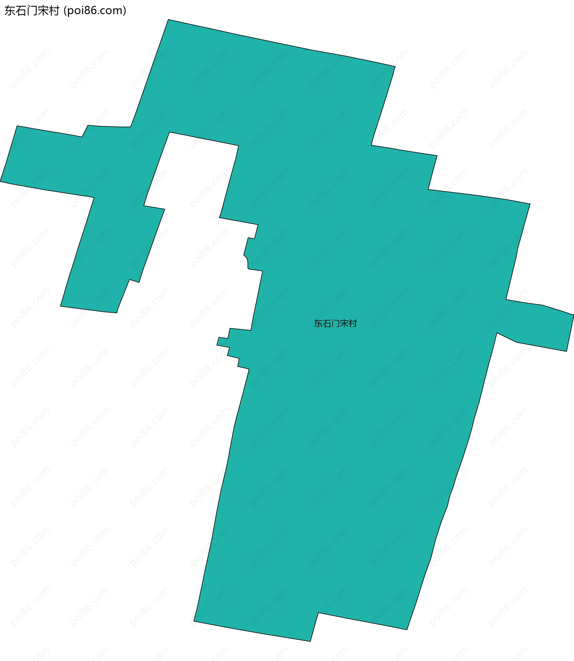 东石门宋村边界地图