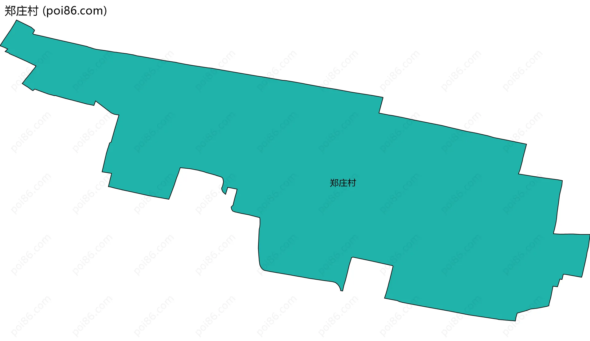郑庄村边界地图