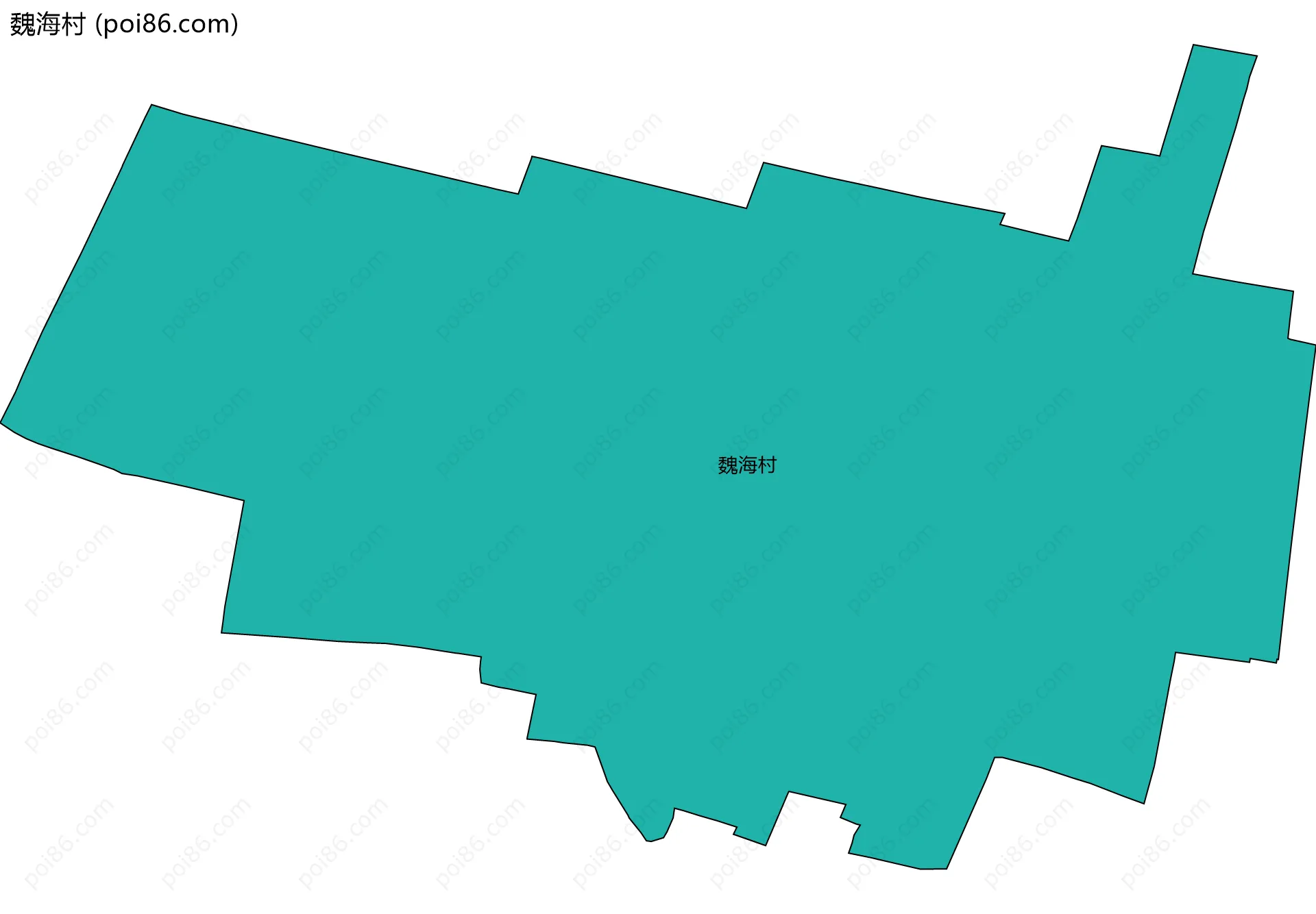 魏海村边界地图