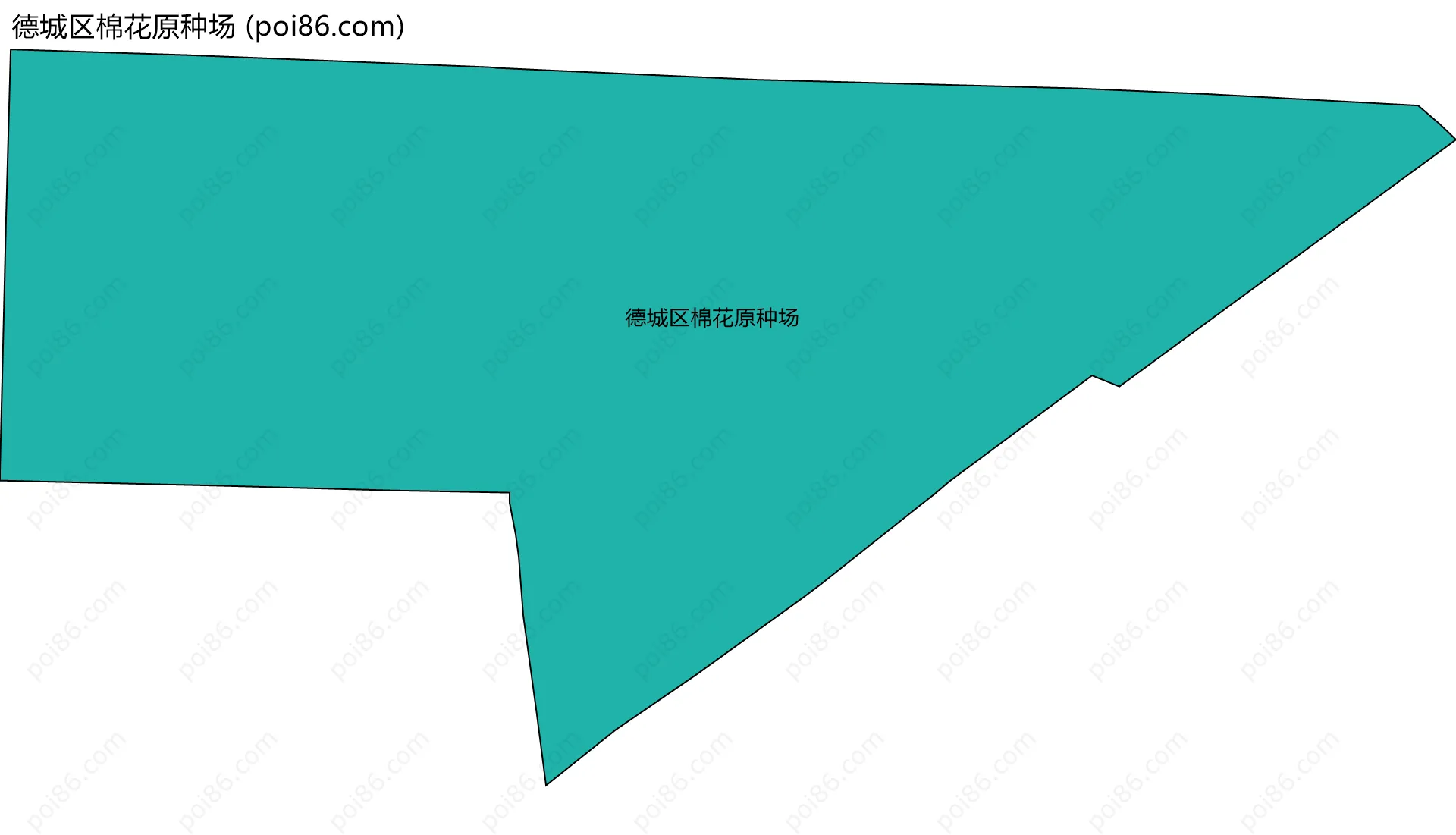 德城区棉花原种场边界地图