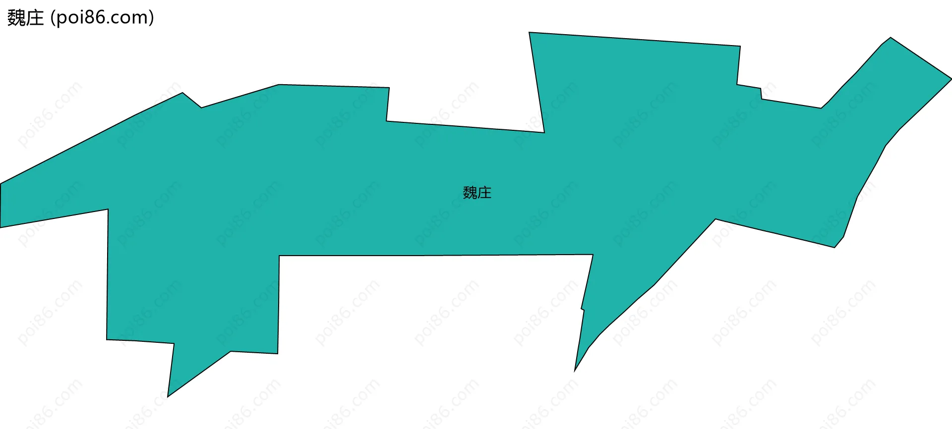 魏庄边界地图