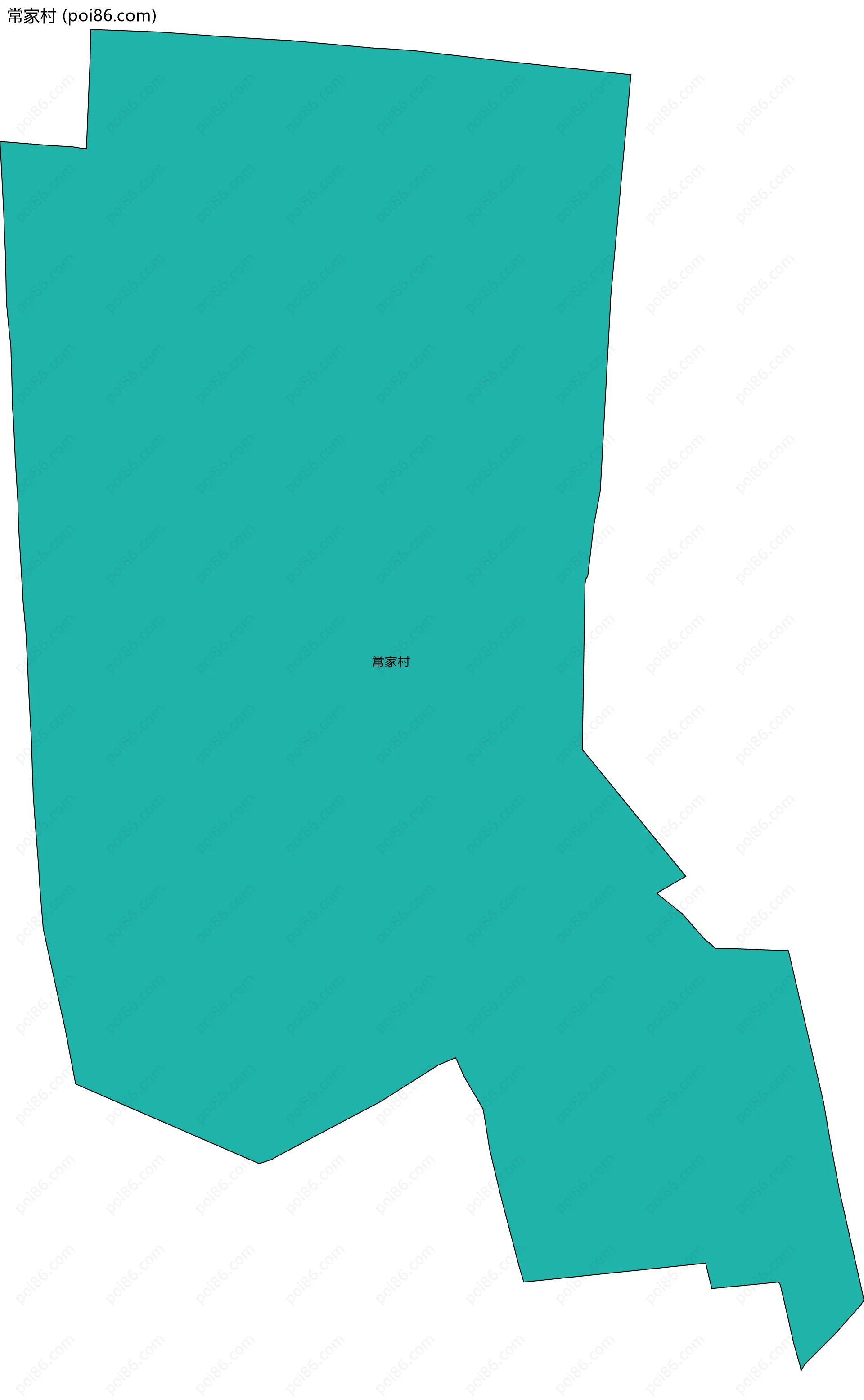 常家村边界地图