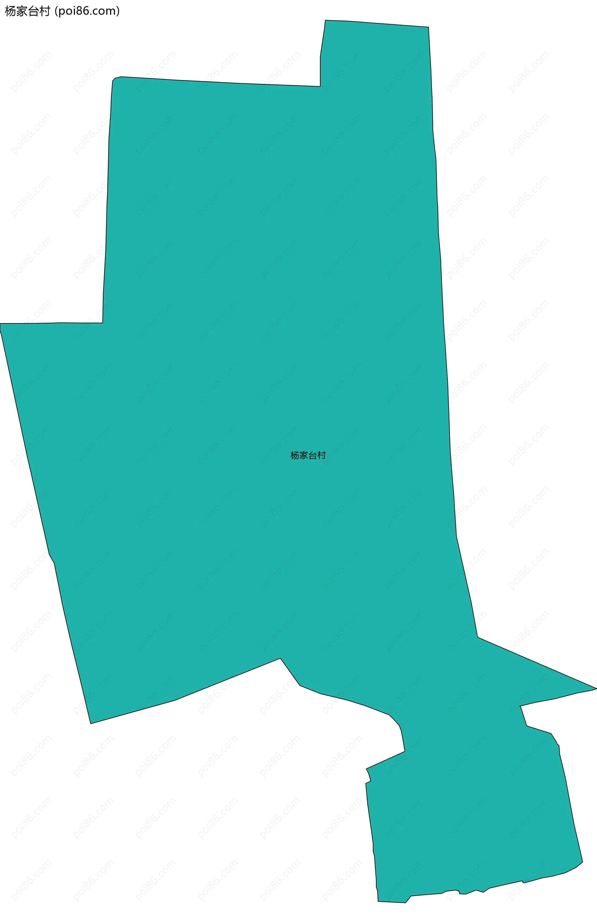 杨家台村边界地图