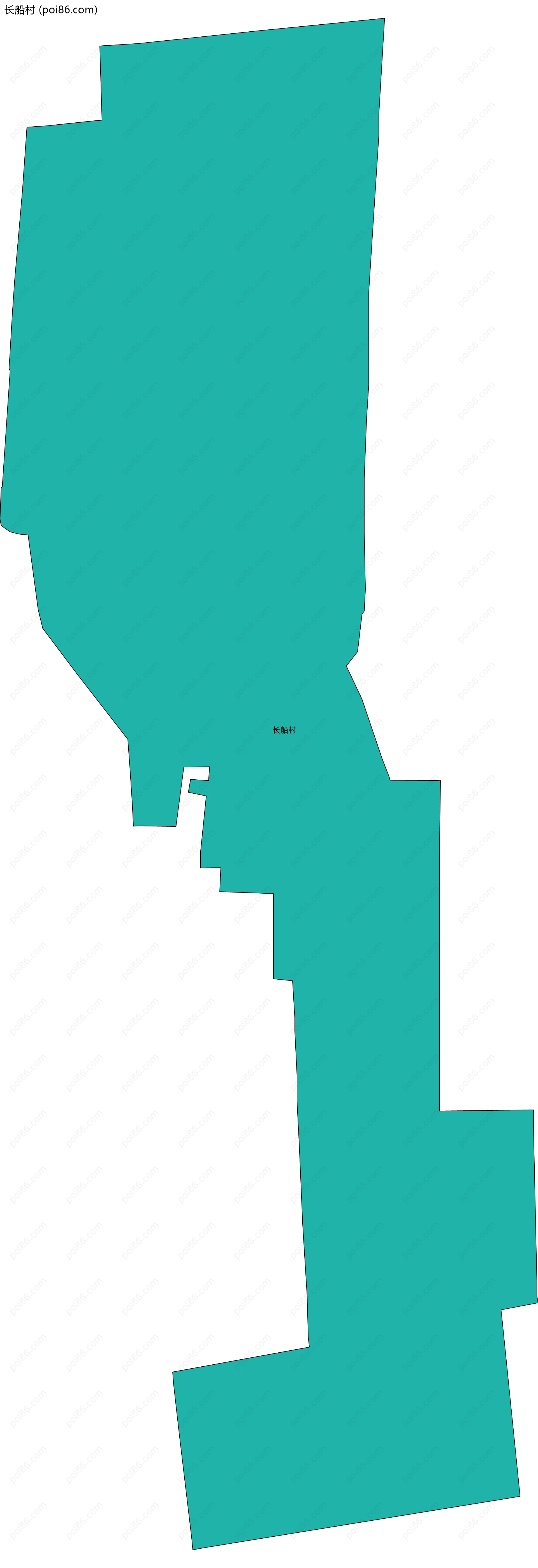 长船村边界地图