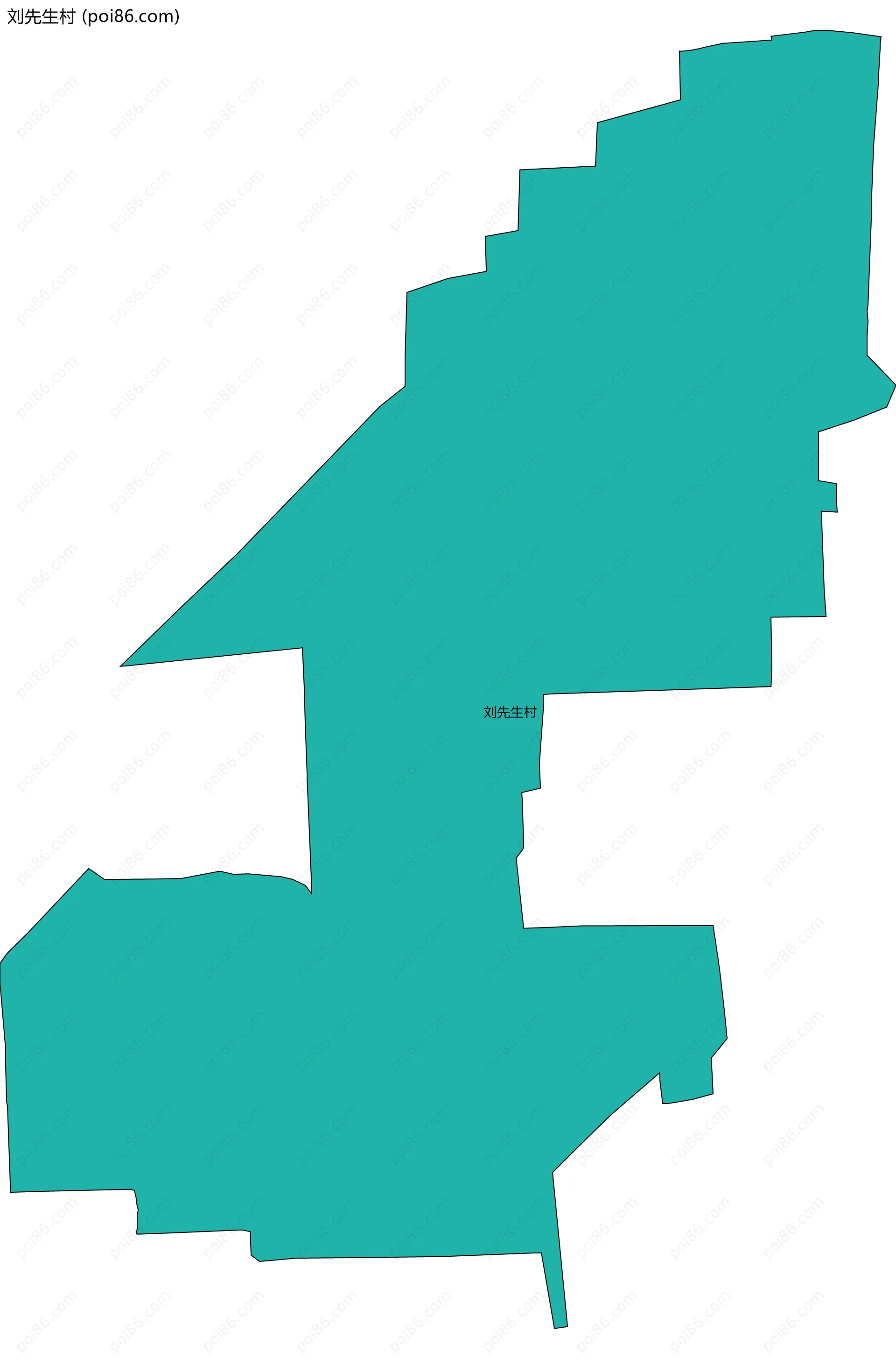 刘先生村边界地图