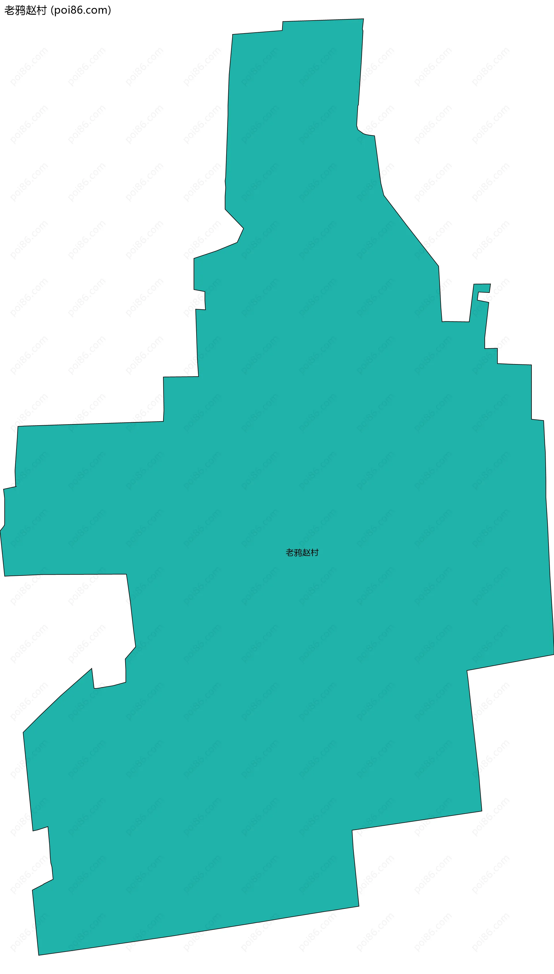 老鸦赵村边界地图