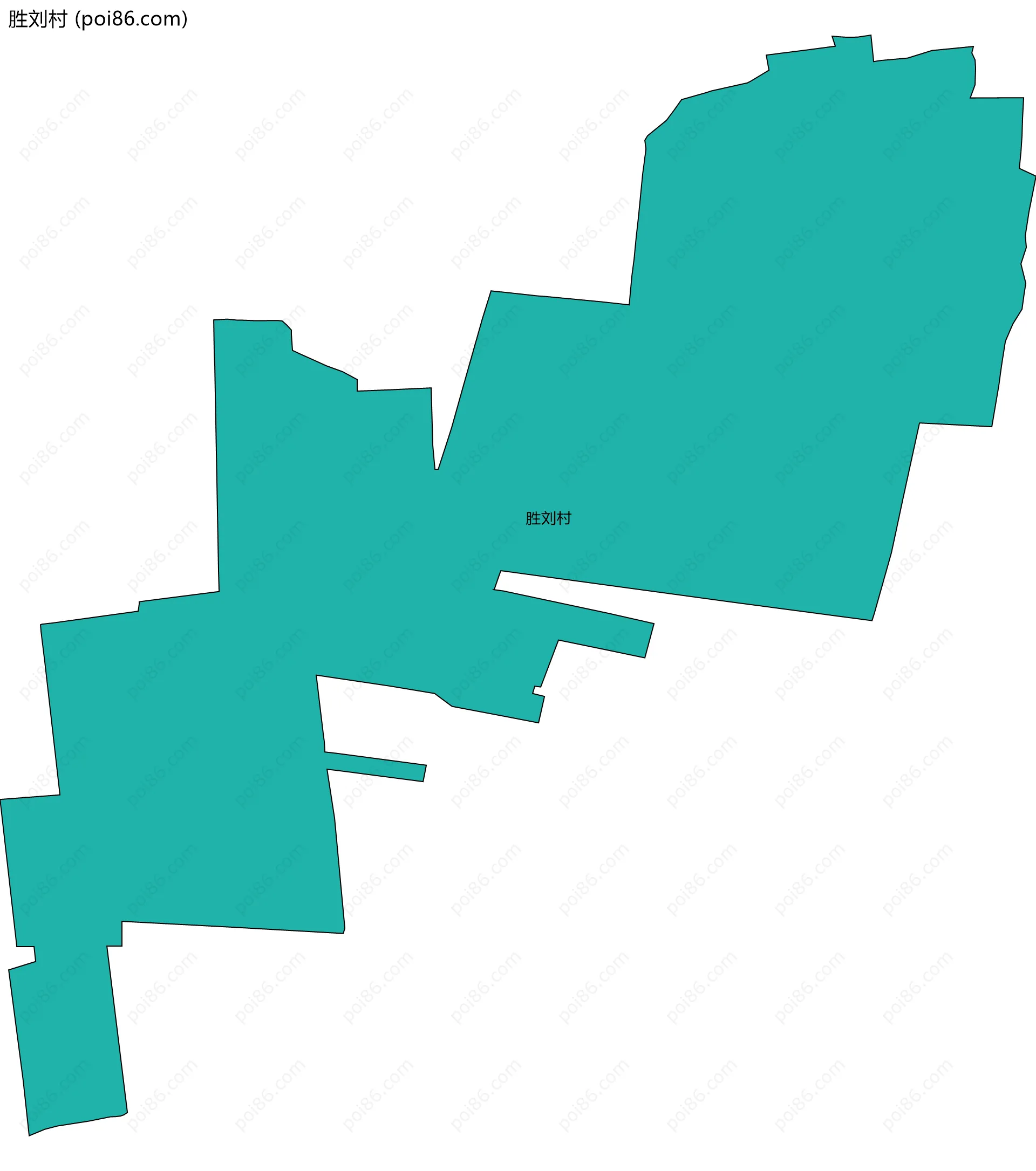 胜刘村边界地图