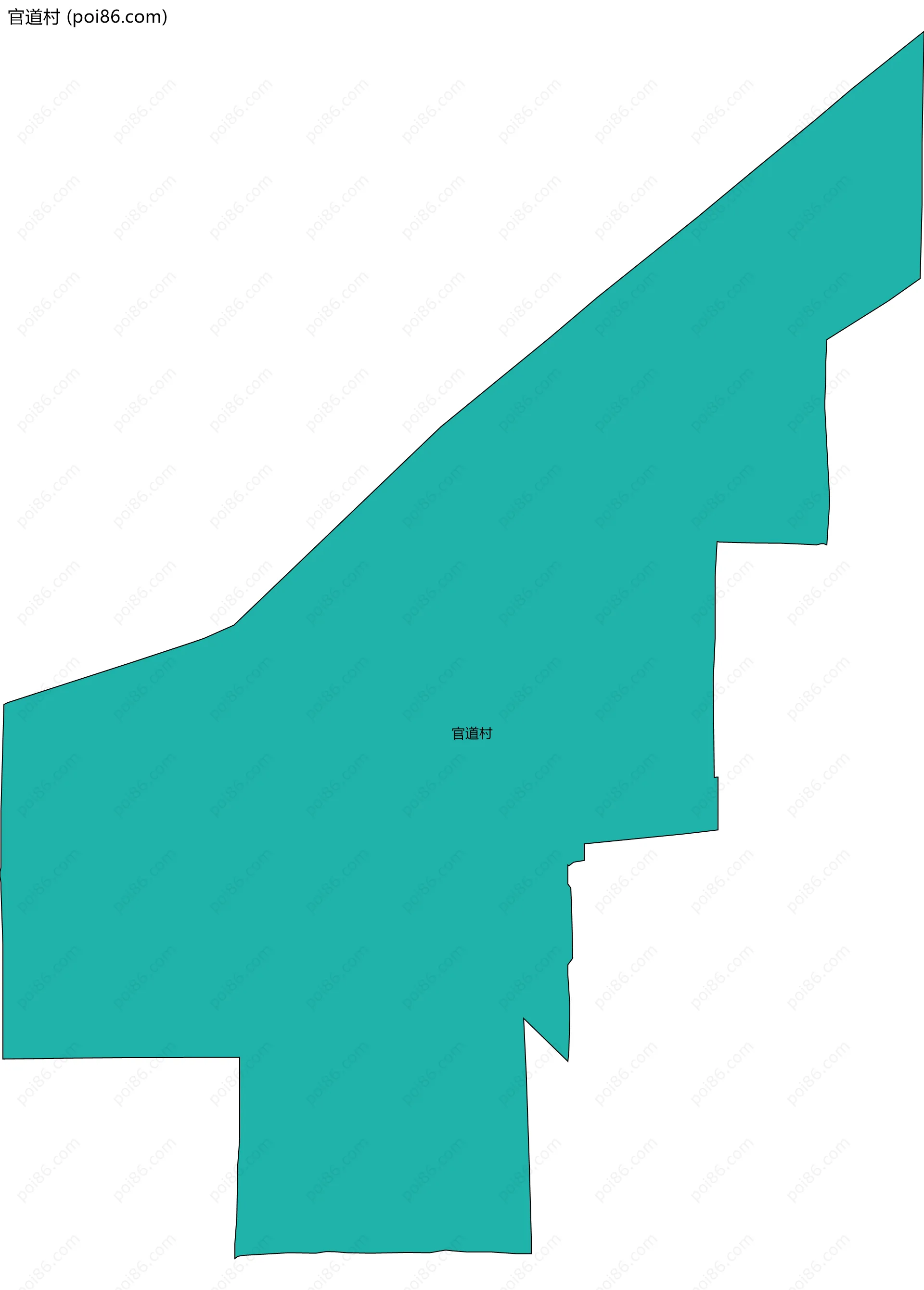 官道村边界地图