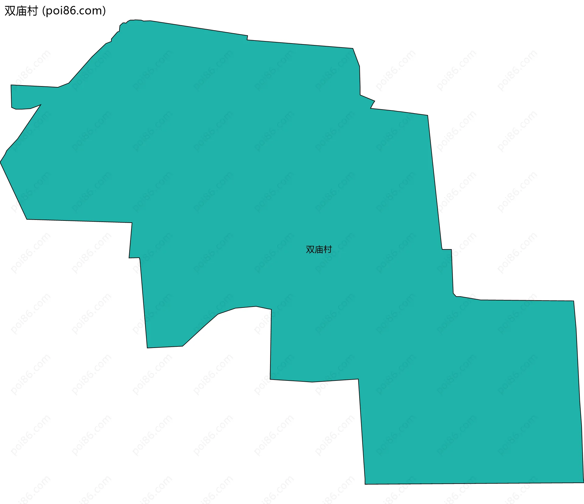 双庙村边界地图