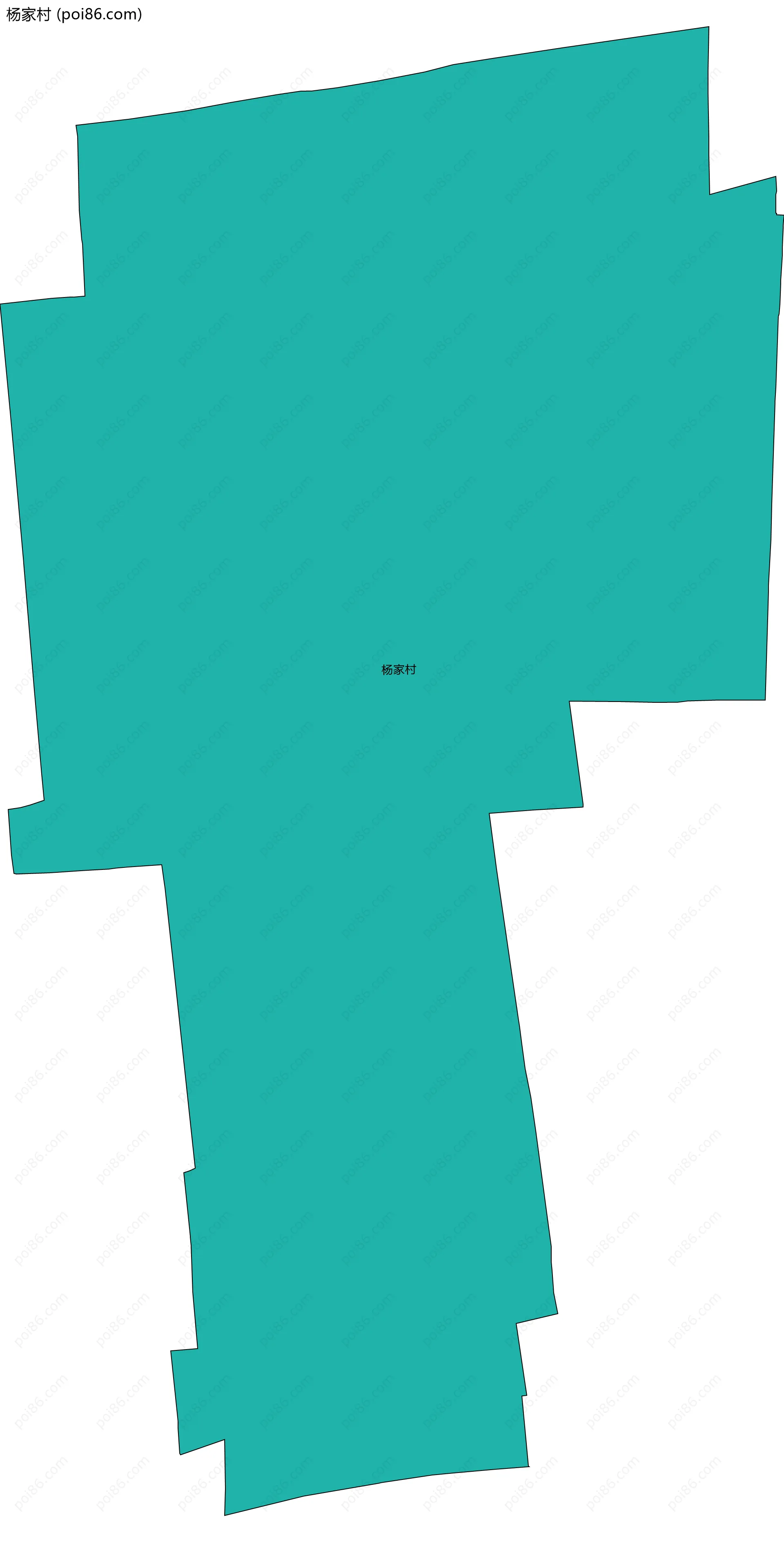 杨家村边界地图