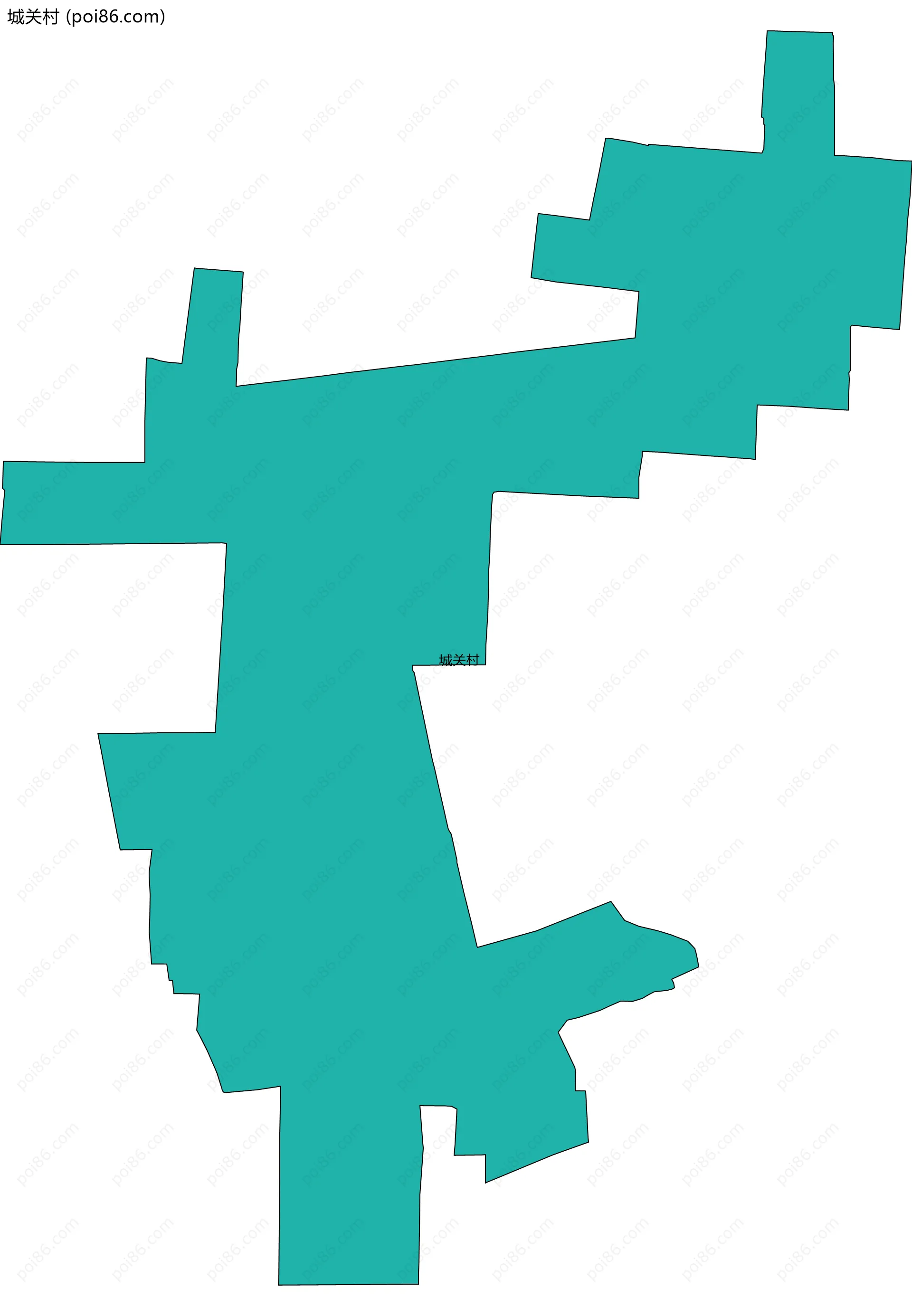 城关村边界地图