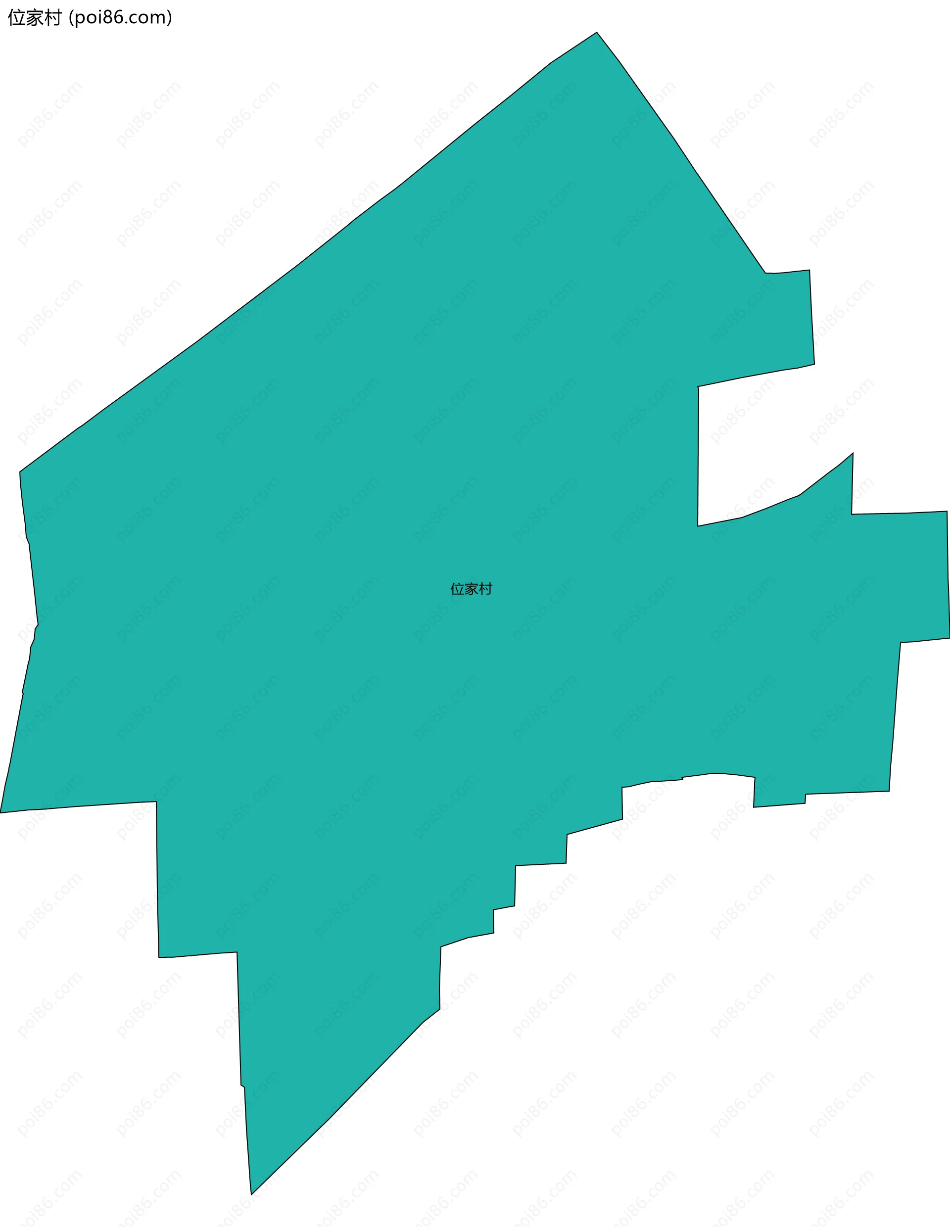 位家村边界地图