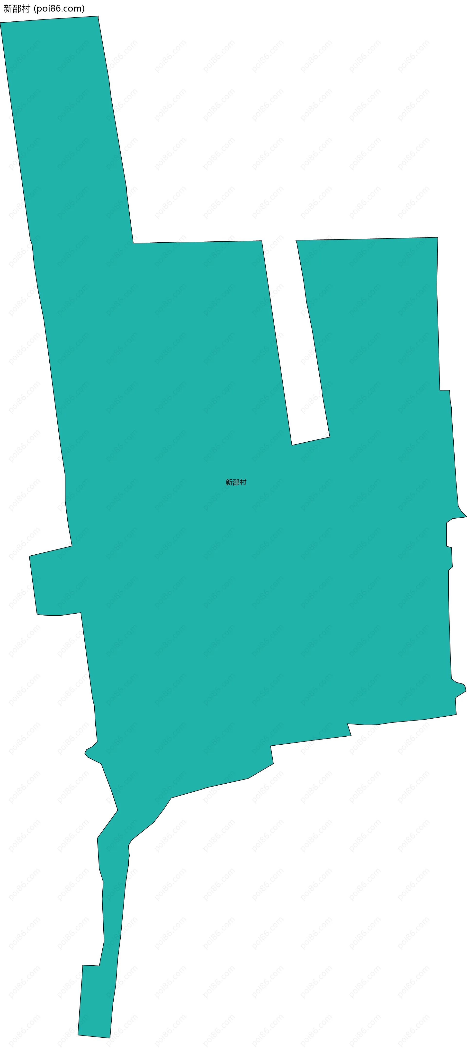 新邵村边界地图