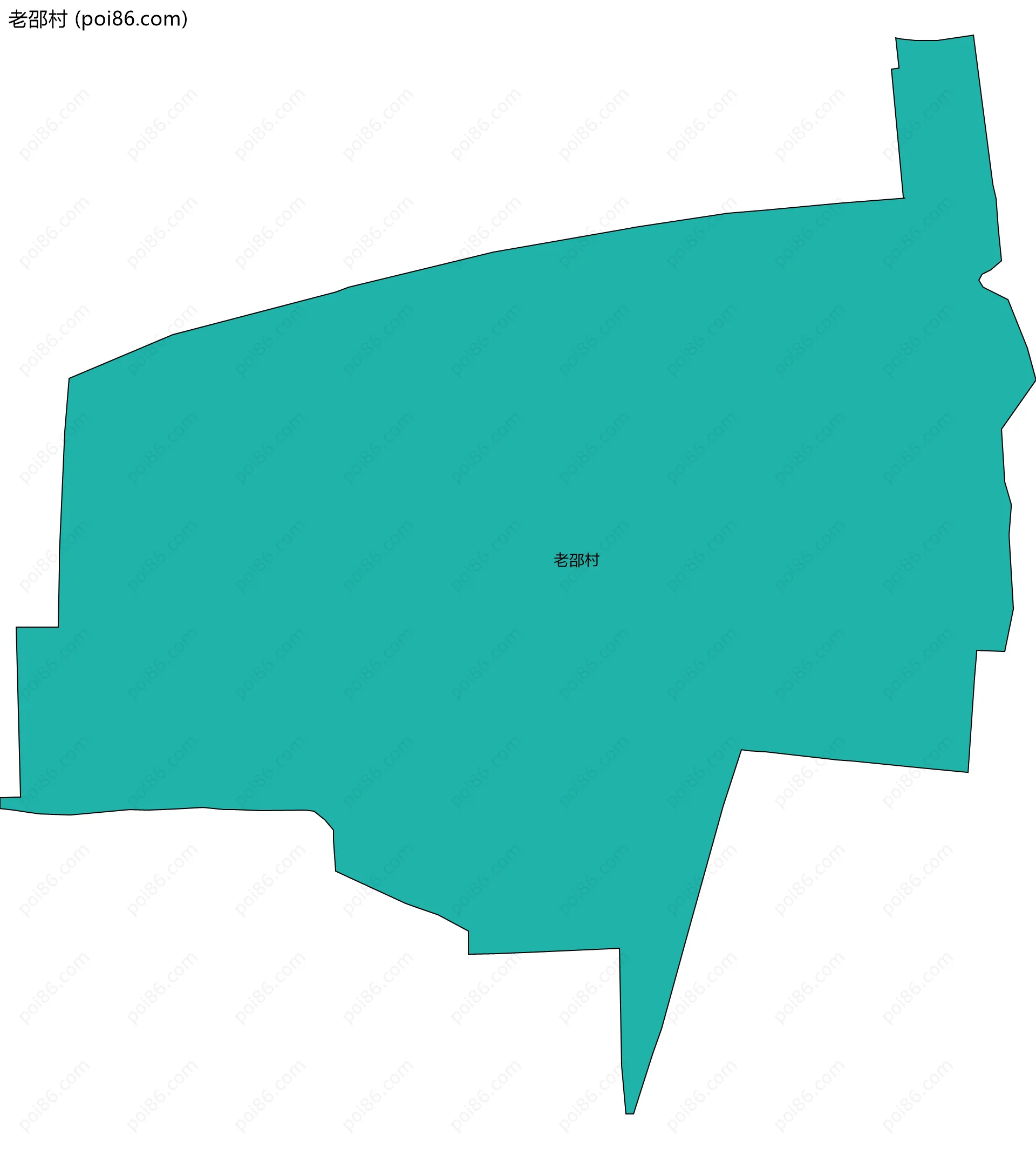 老邵村边界地图