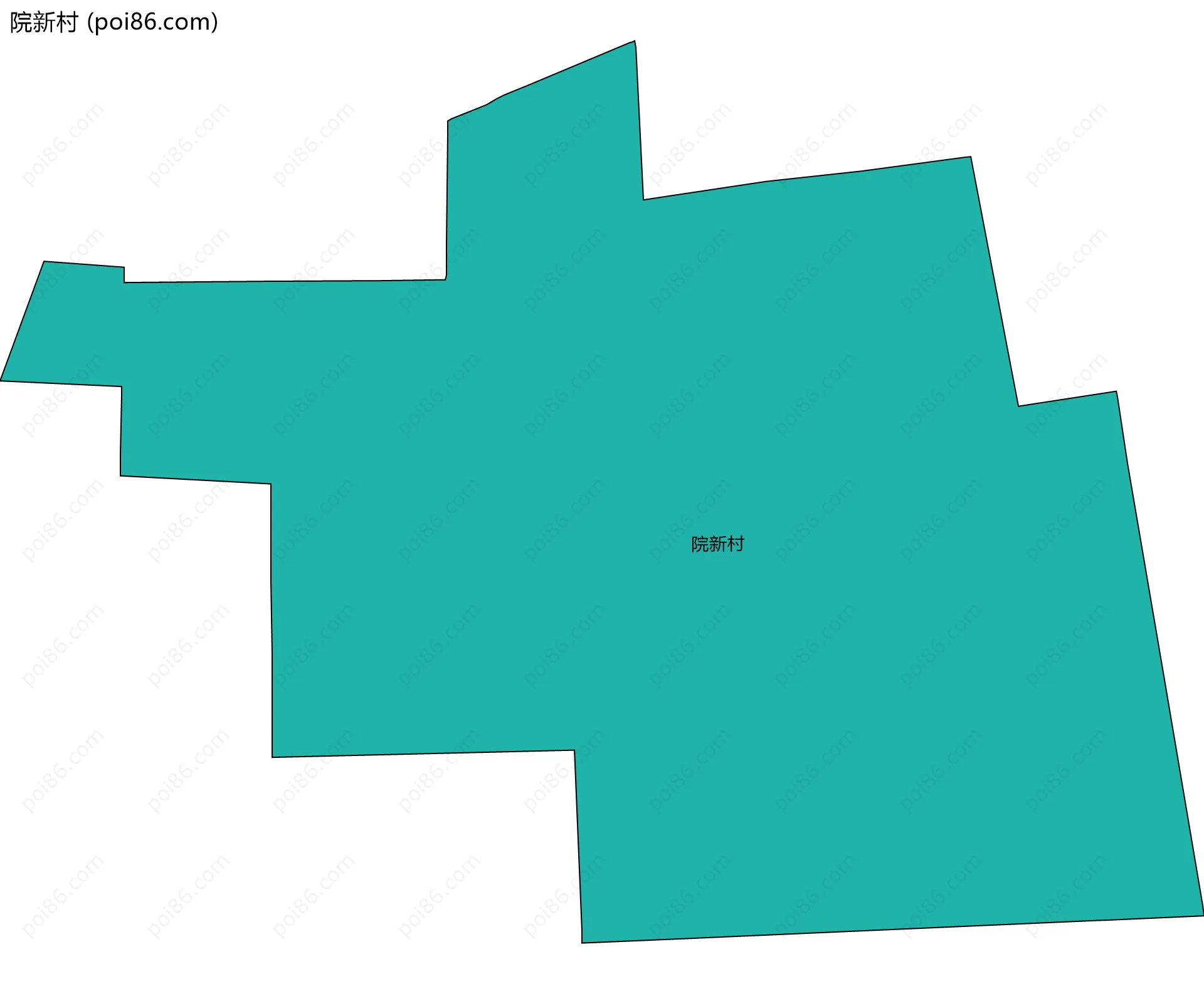 院新村边界地图