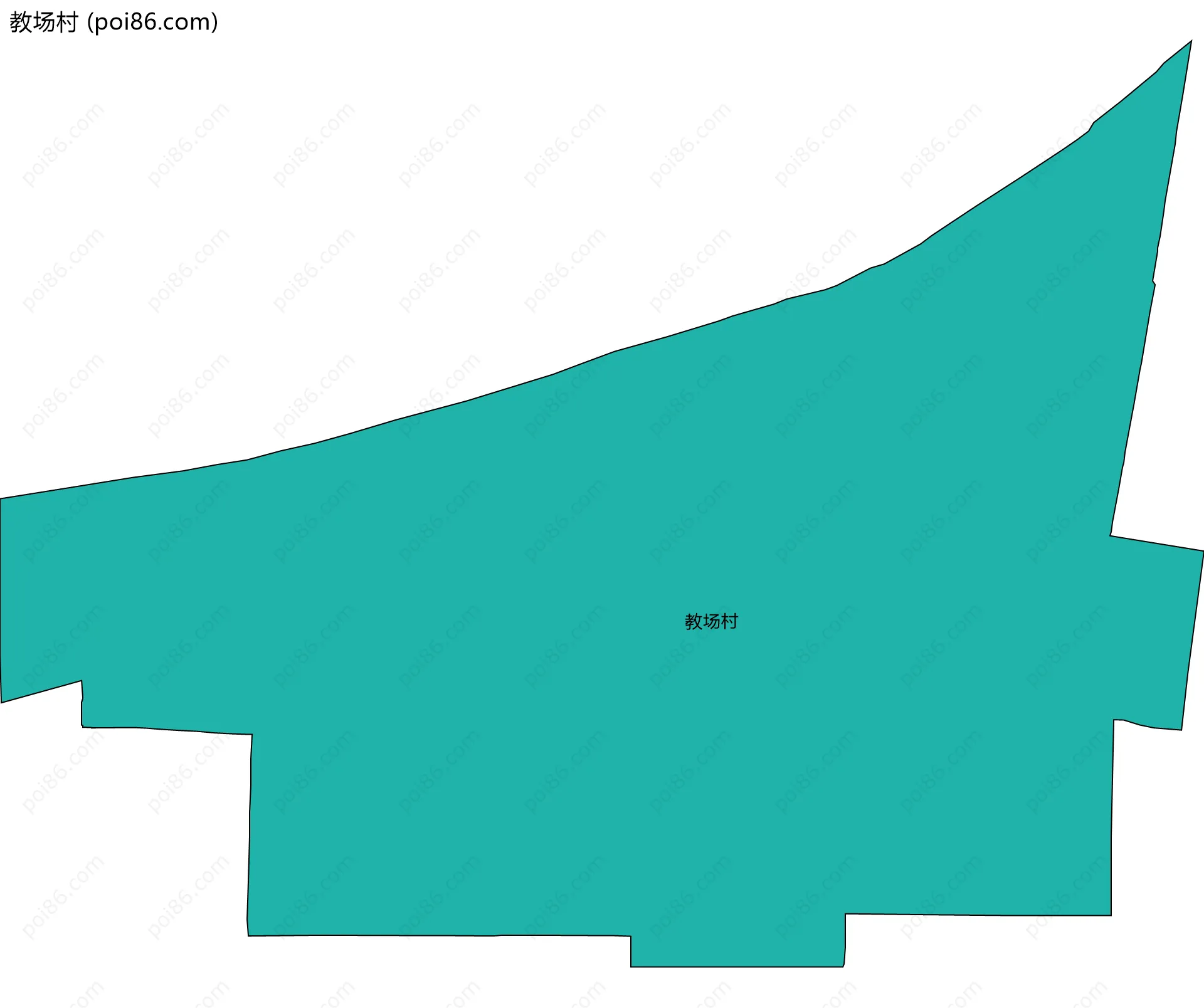 教场村边界地图