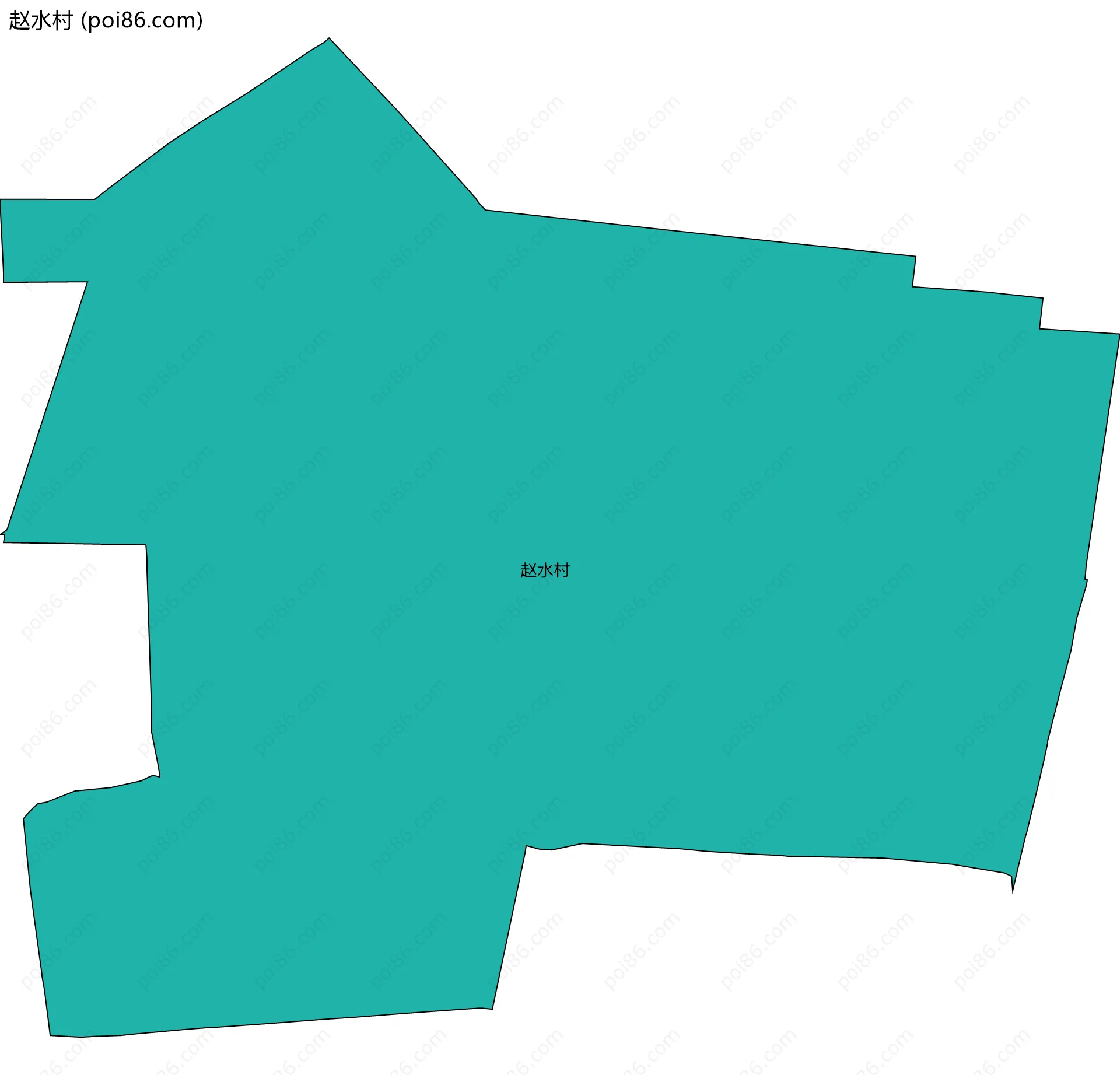 赵水村边界地图
